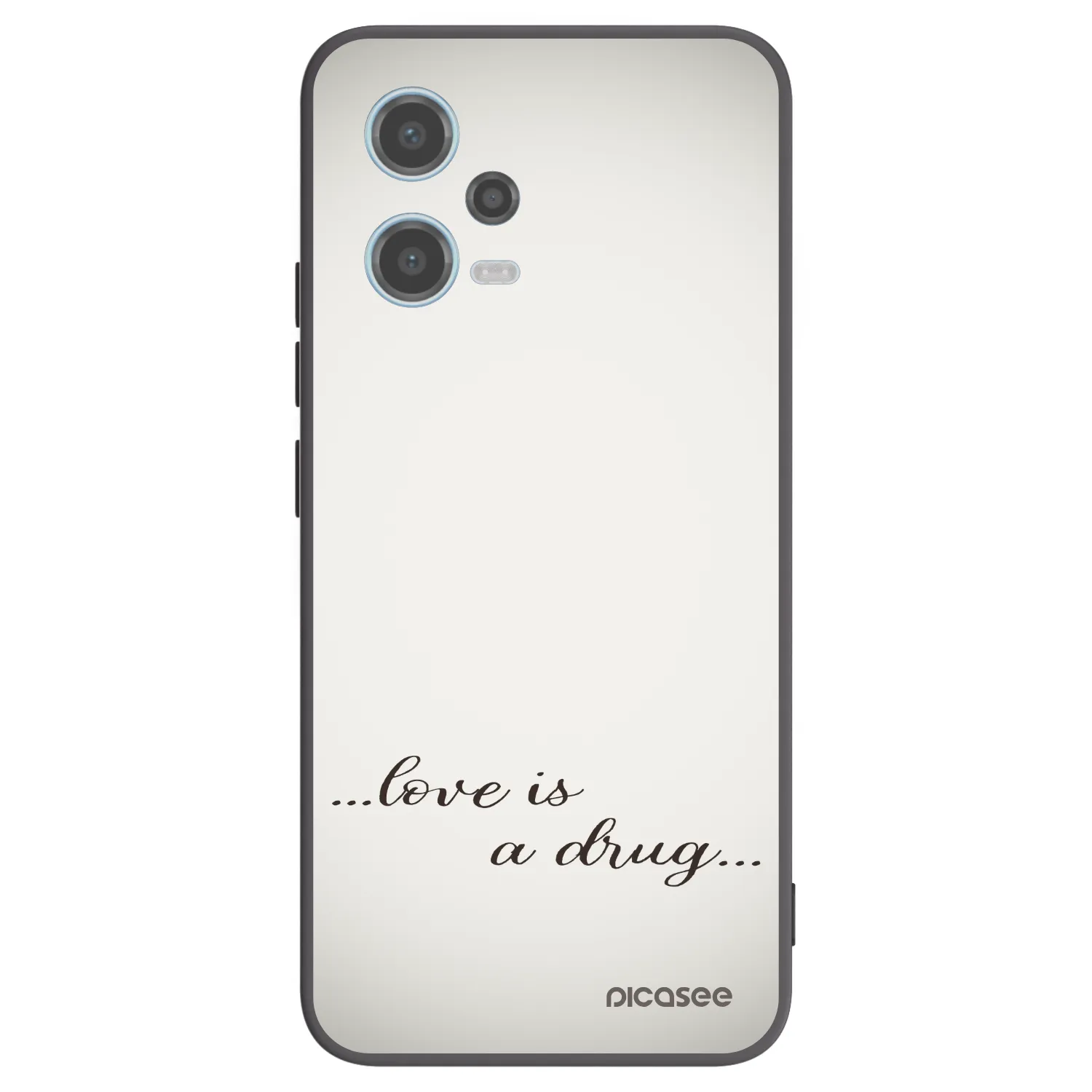 Picasee silikonski črni ovitek za Xiaomi Redmi Note 12 5G - Love is a drug