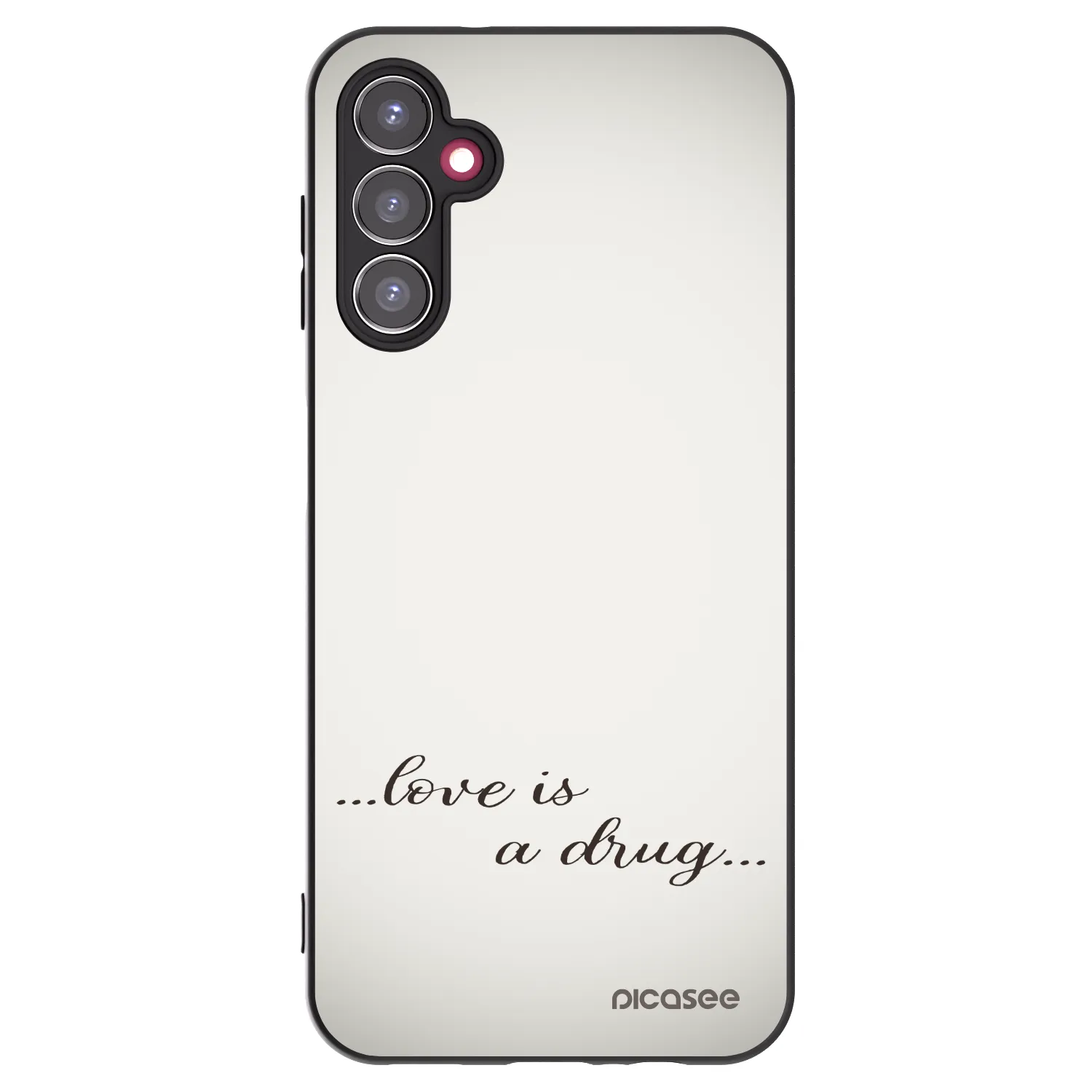 Picasee silikonski črni ovitek za Samsung Galaxy A14 4G A145R - Love is a drug