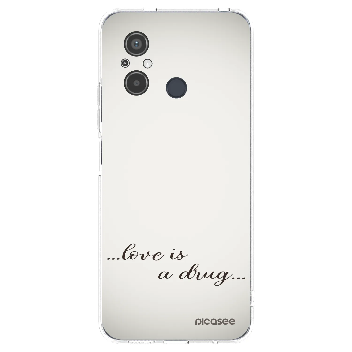Picasee silikonski prozorni ovitek za Xiaomi Redmi 12C - Love is a drug