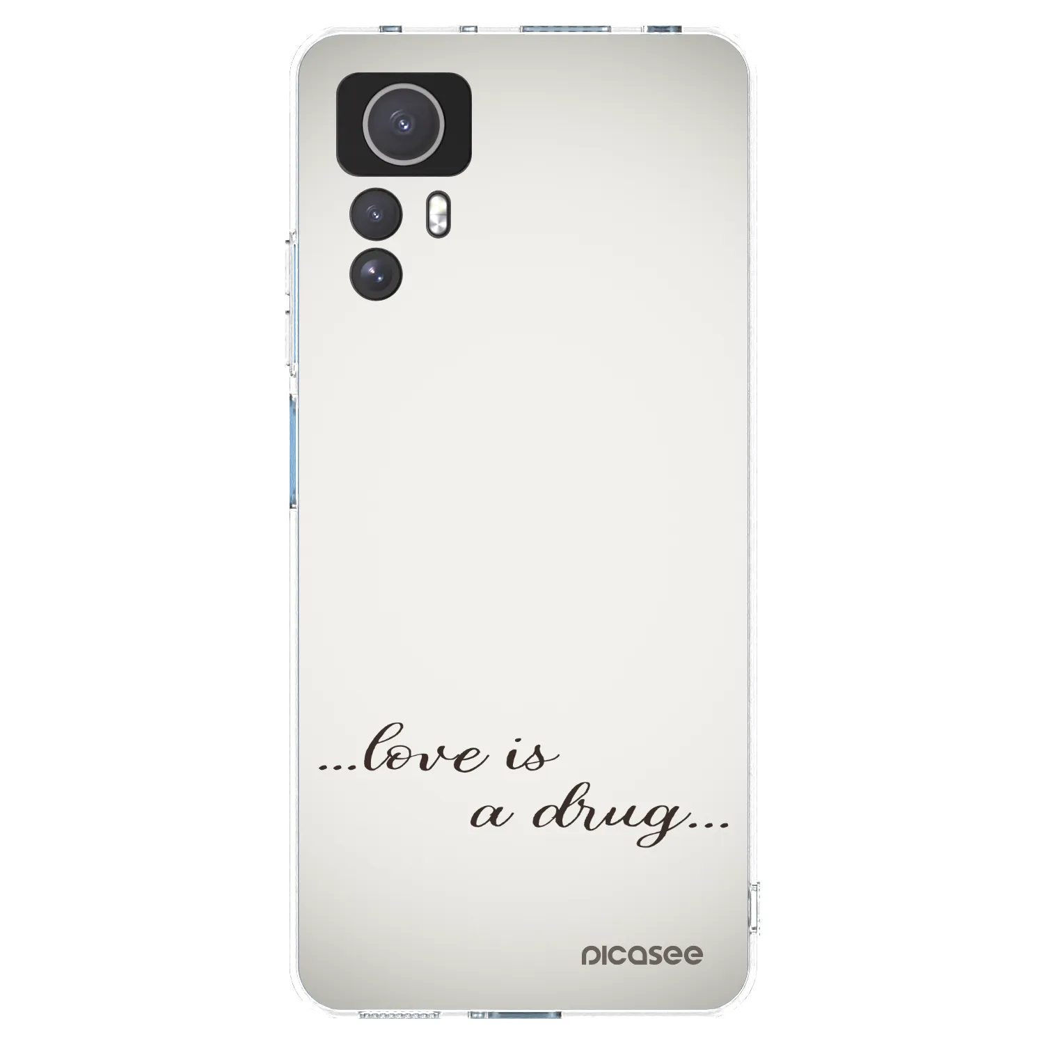 Picasee silikonski prozorni ovitek za Xiaomi Redmi Note 12S - Love is a drug