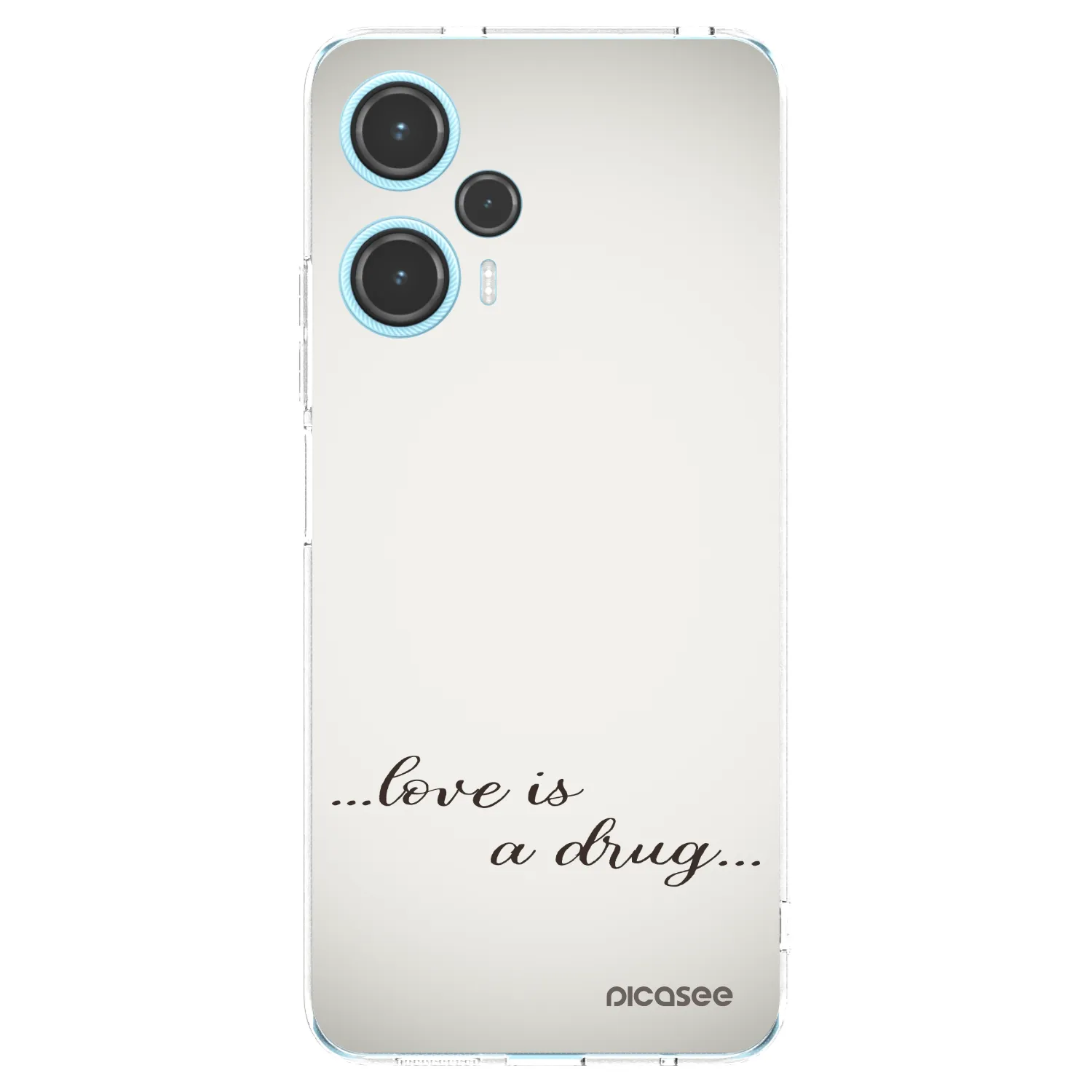 Picasee silikonski prozorni ovitek za Xiaomi Poco F5 - Love is a drug