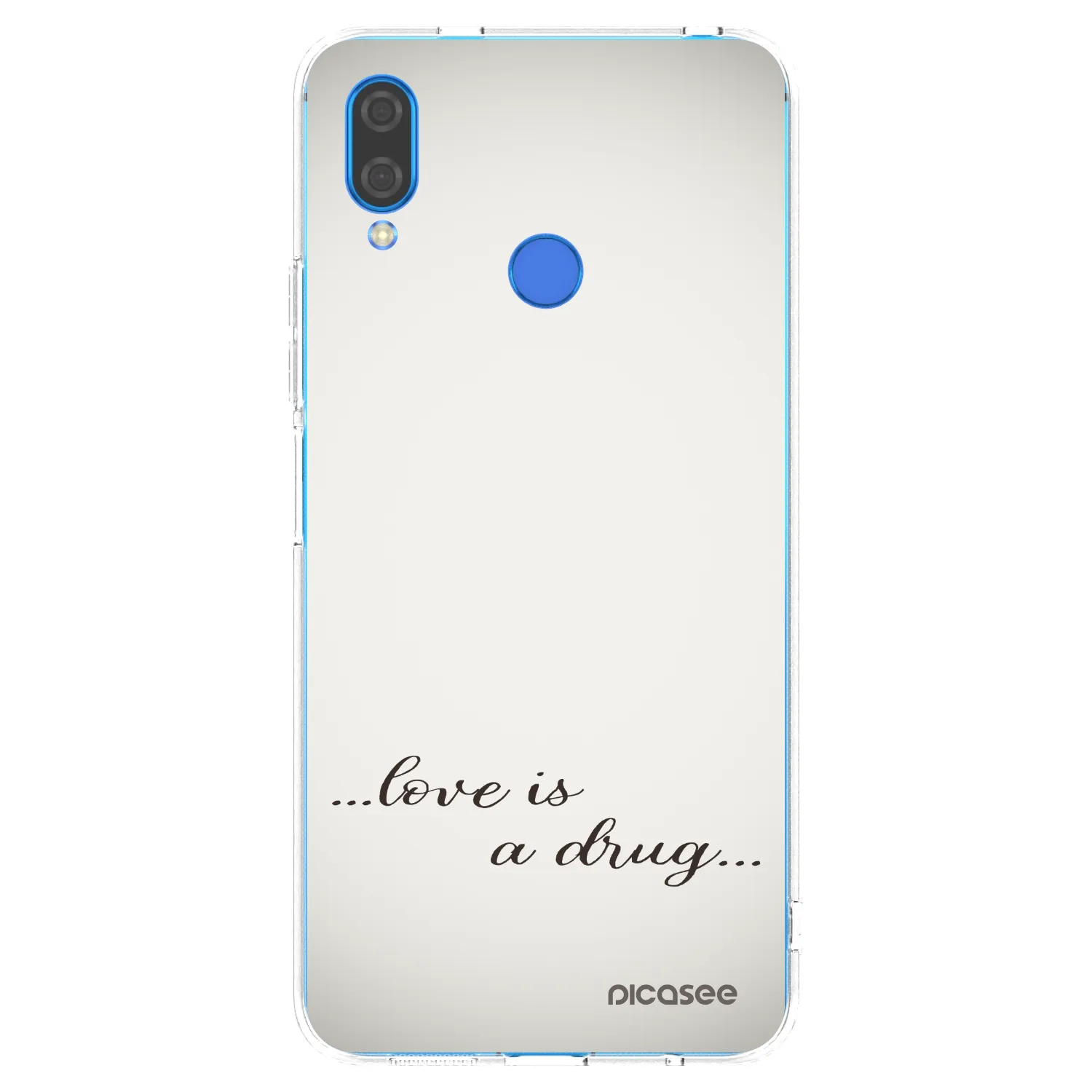 Picasee silikonski prozorni ovitek za Huawei Nova 3 - Love is a drug