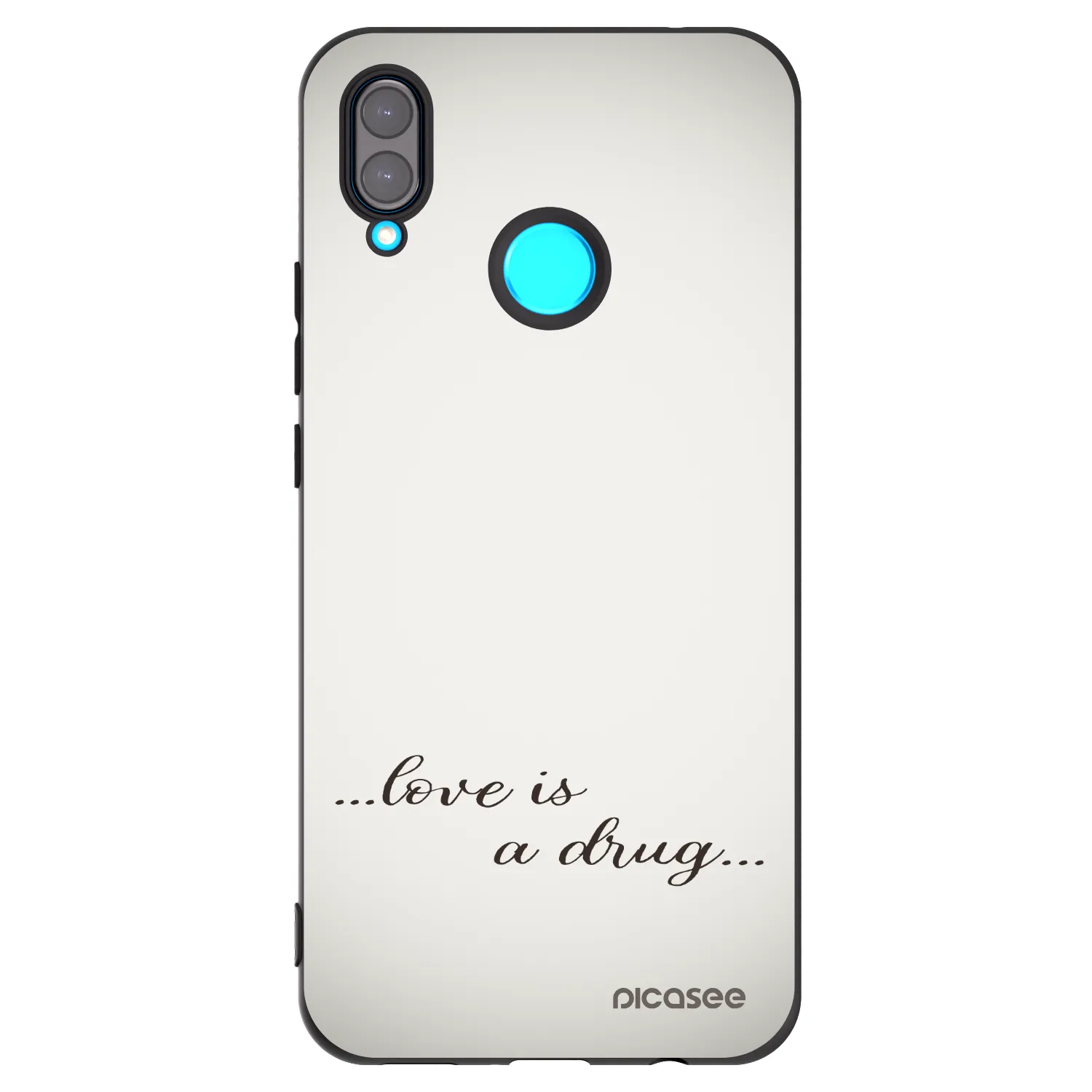 Picasee silikonski črni ovitek za Huawei Nova 3i - Love is a drug