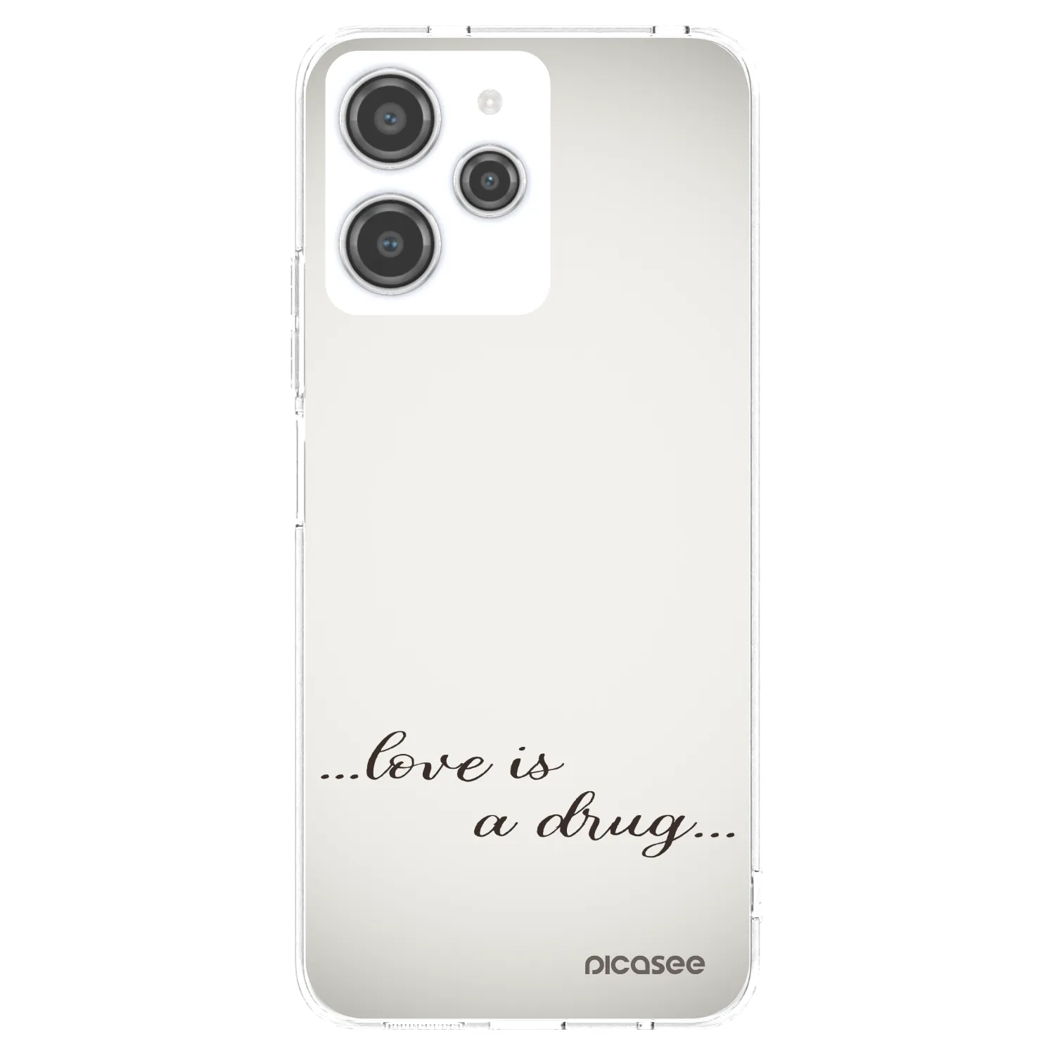Picasee silikonski prozorni ovitek za Xiaomi Redmi 12 4G - Love is a drug