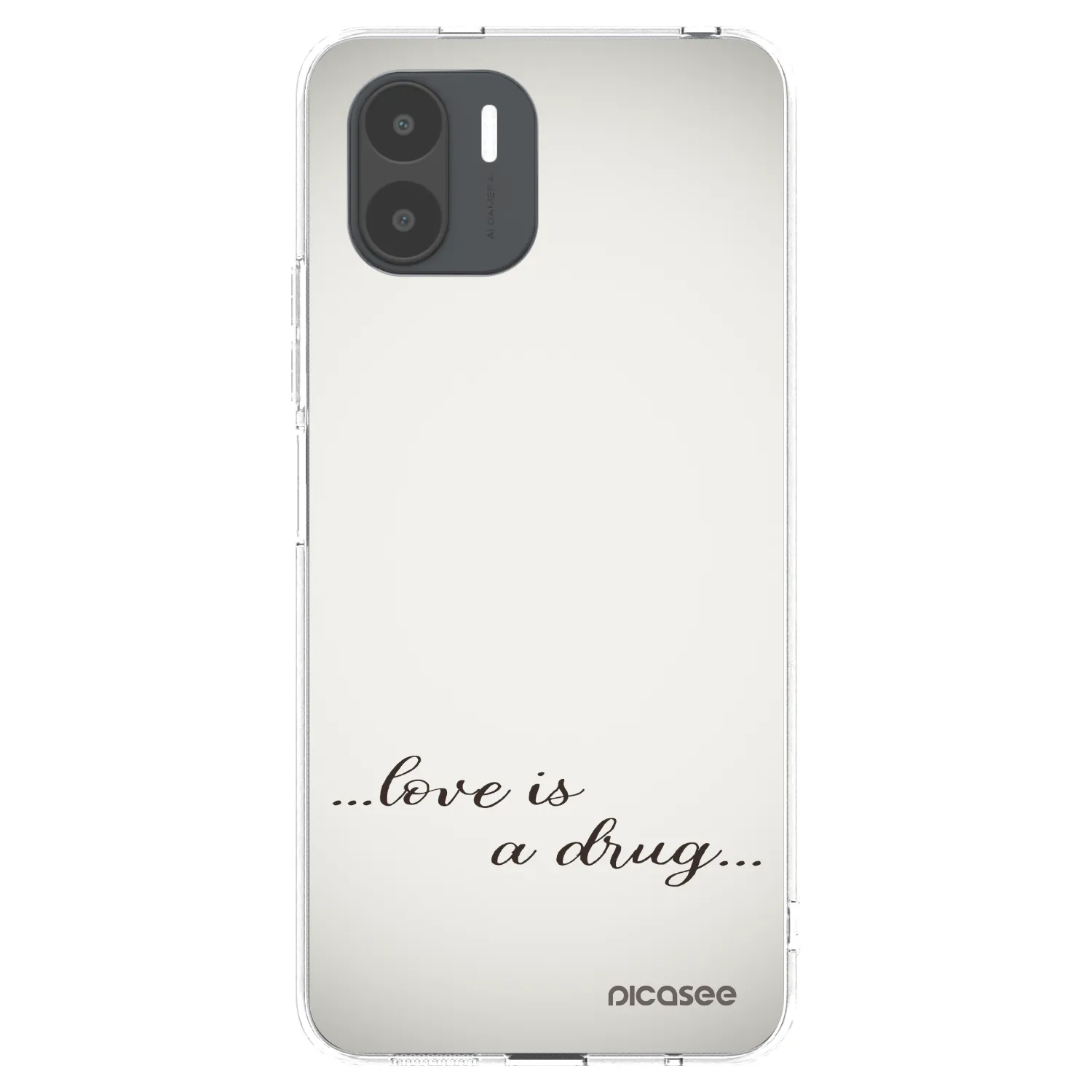 Picasee silikonski prozorni ovitek za Xiaomi Redmi A2 - Love is a drug