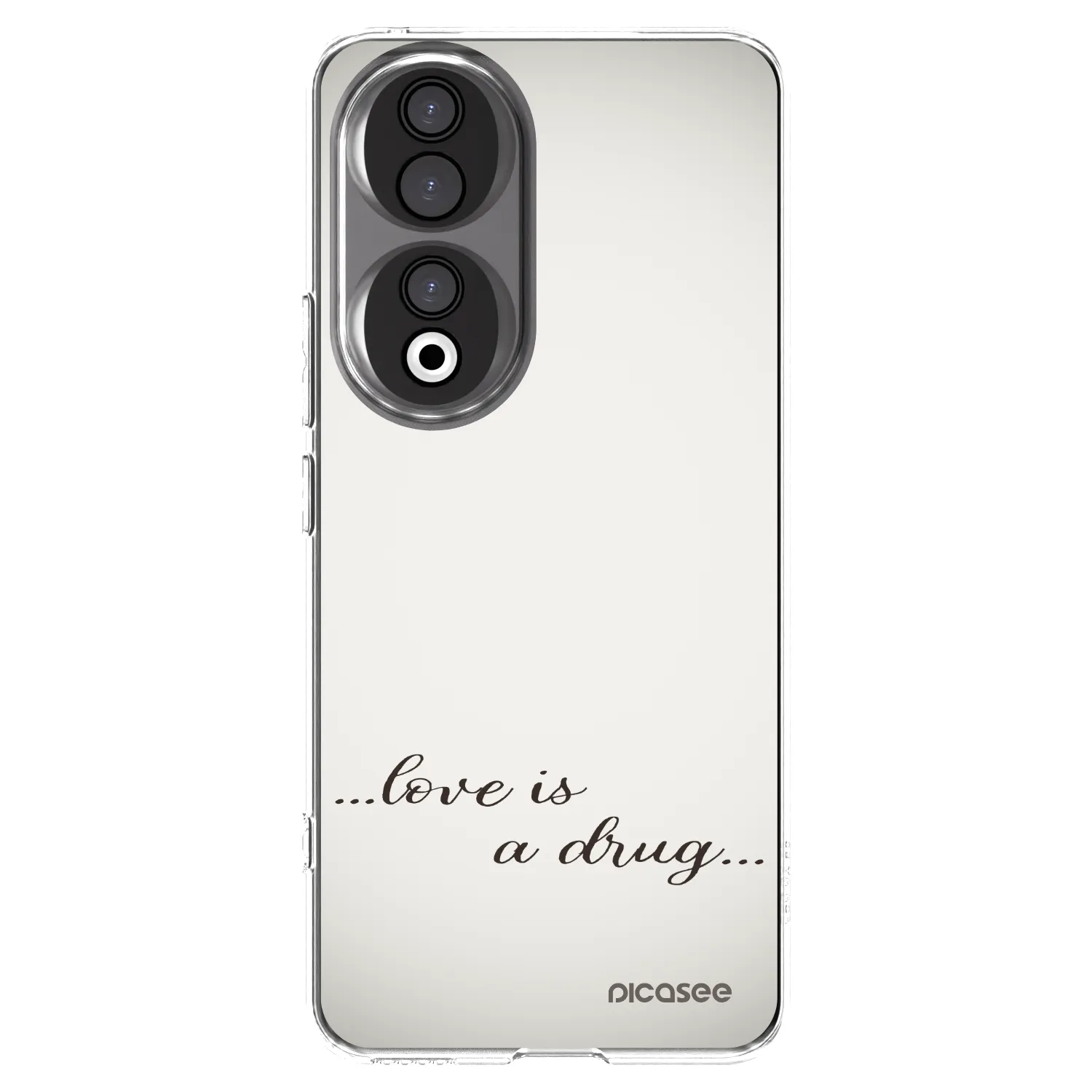 Picasee silikonski prozorni ovitek za Honor 90 5G - Love is a drug