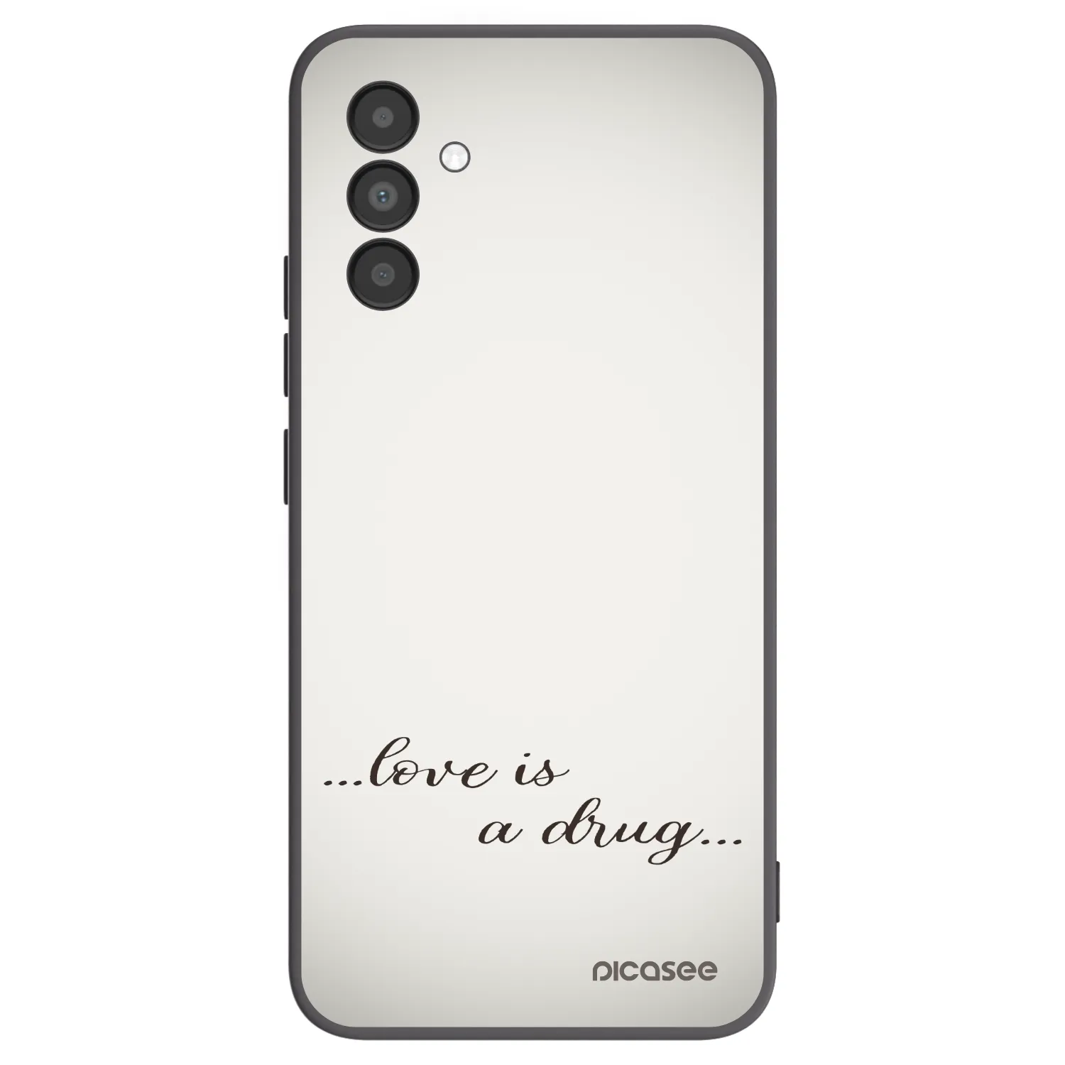 Picasee silikonski črni ovitek za Samsung Galaxy A04s A047F - Love is a drug