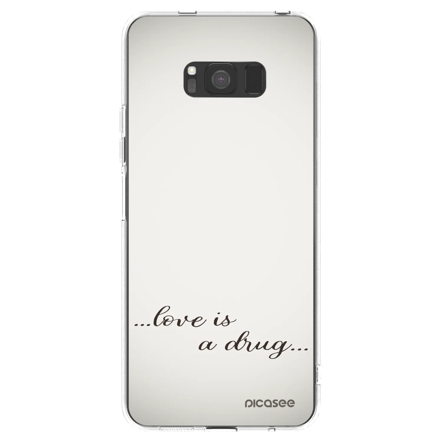 Picasee silikonski prozorni ovitek za Samsung Galaxy S8 G950F - Love is a drug