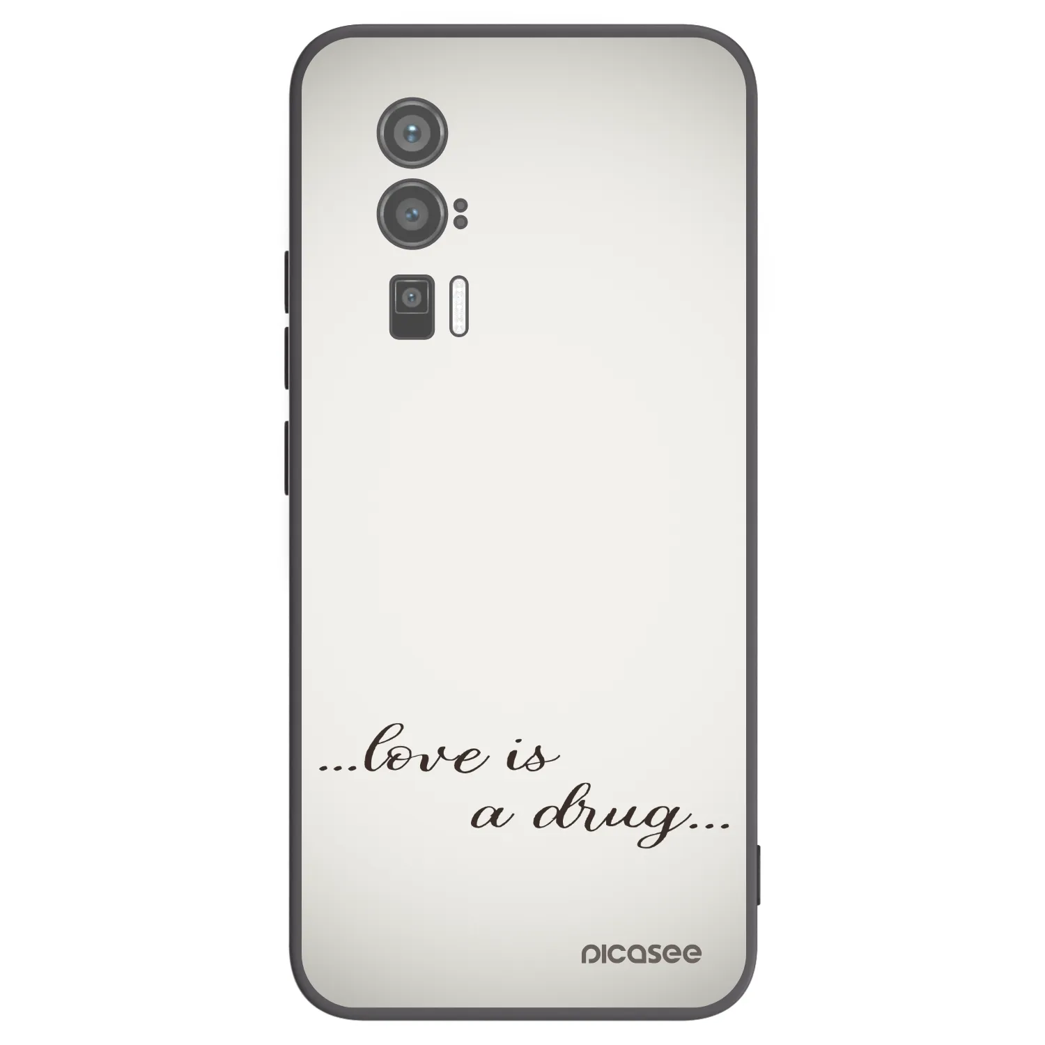 Picasee silikonski črni ovitek za Xiaomi Poco F5 Pro 5G - Love is a drug