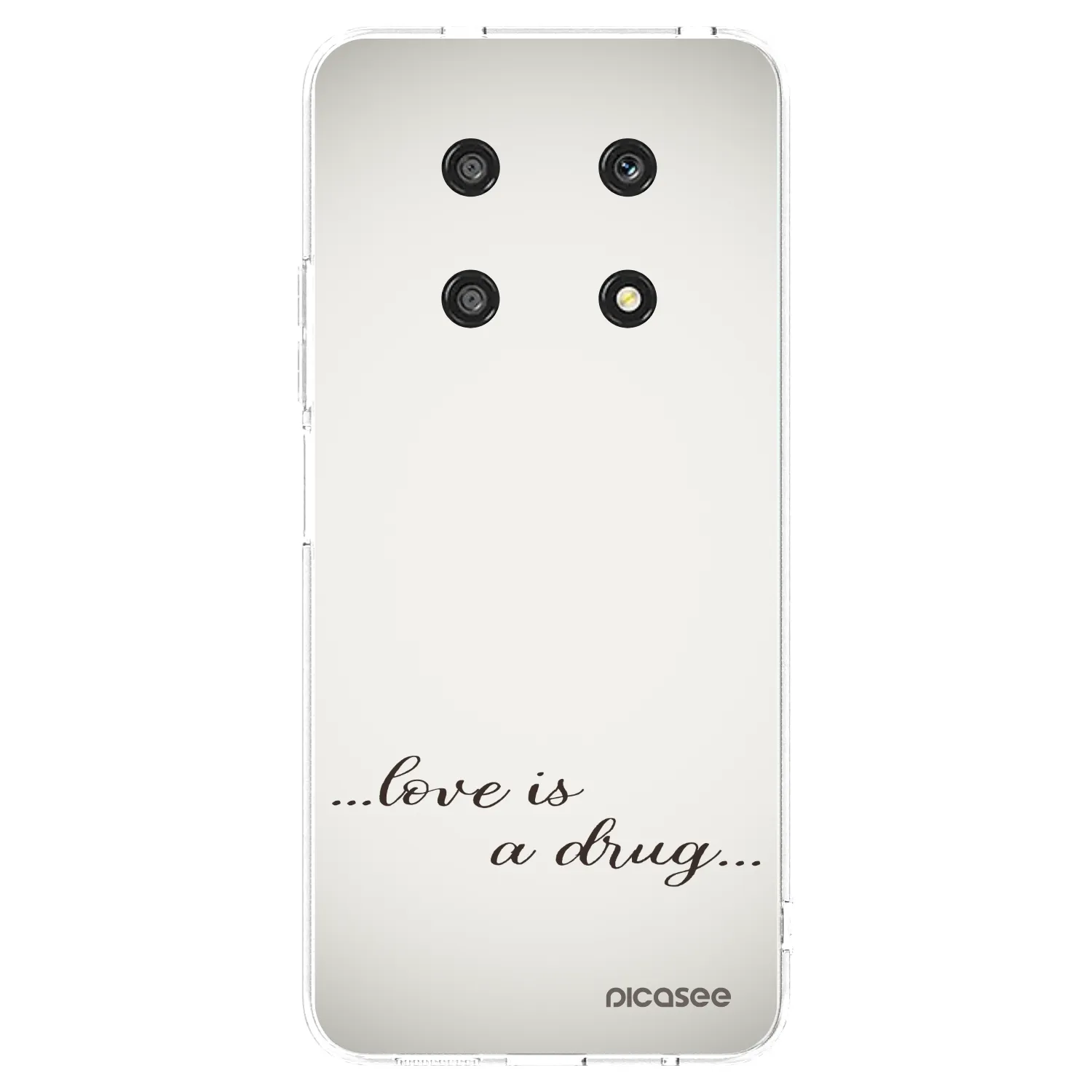 Picasee silikonski prozorni ovitek za Honor Magic4 Lite 5G - Love is a drug