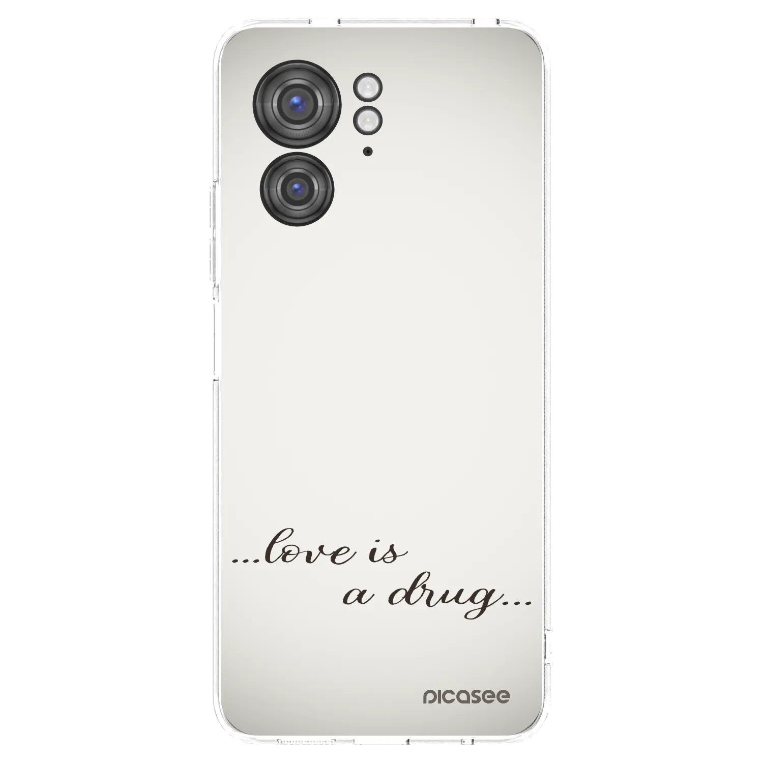 Picasee silikonski prozorni ovitek za Motorola Edge 40 - Love is a drug