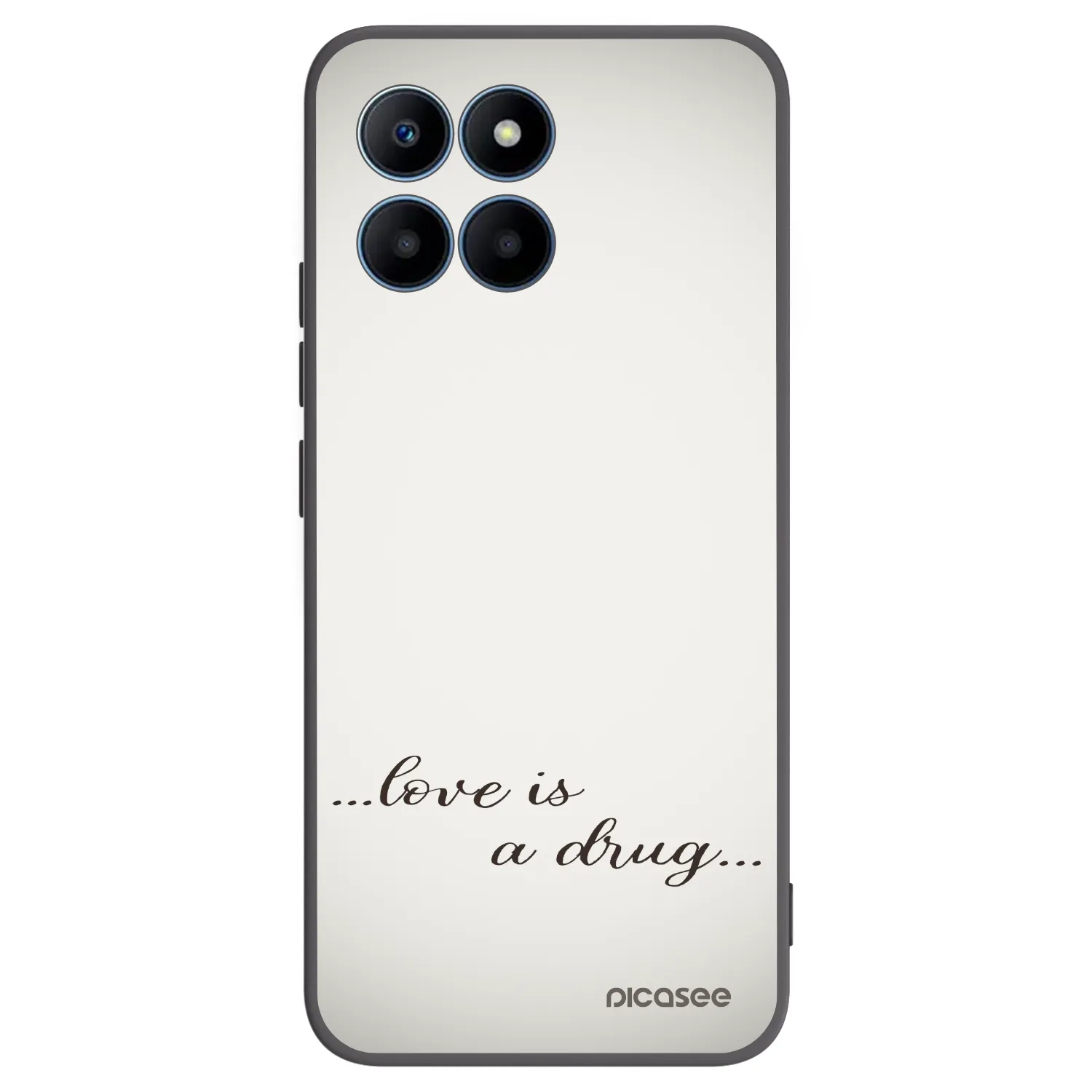 Picasee silikonski črni ovitek za Honor 70 Lite - Love is a drug