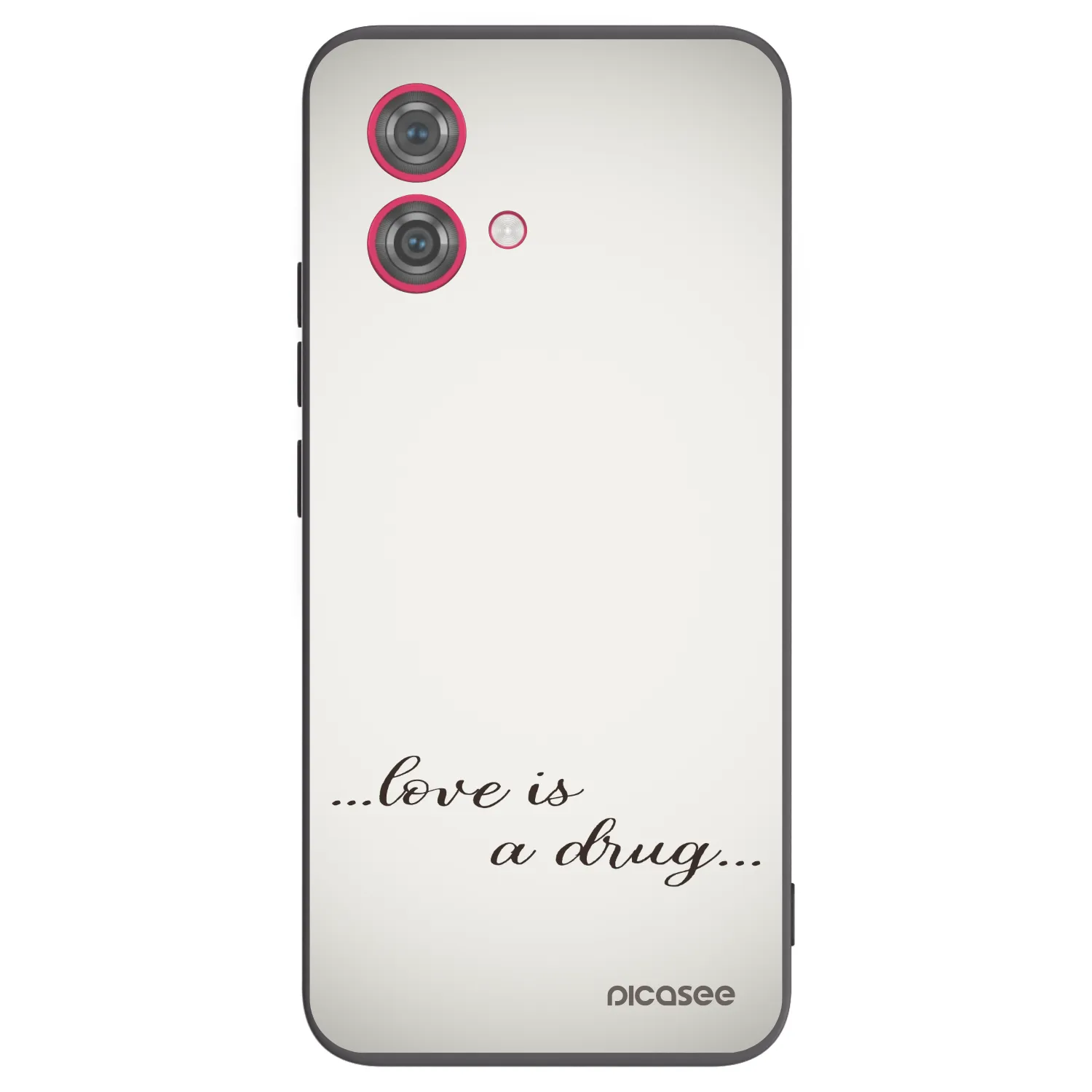 Picasee silikonski črni ovitek za Motorola Moto G84 5G - Love is a drug