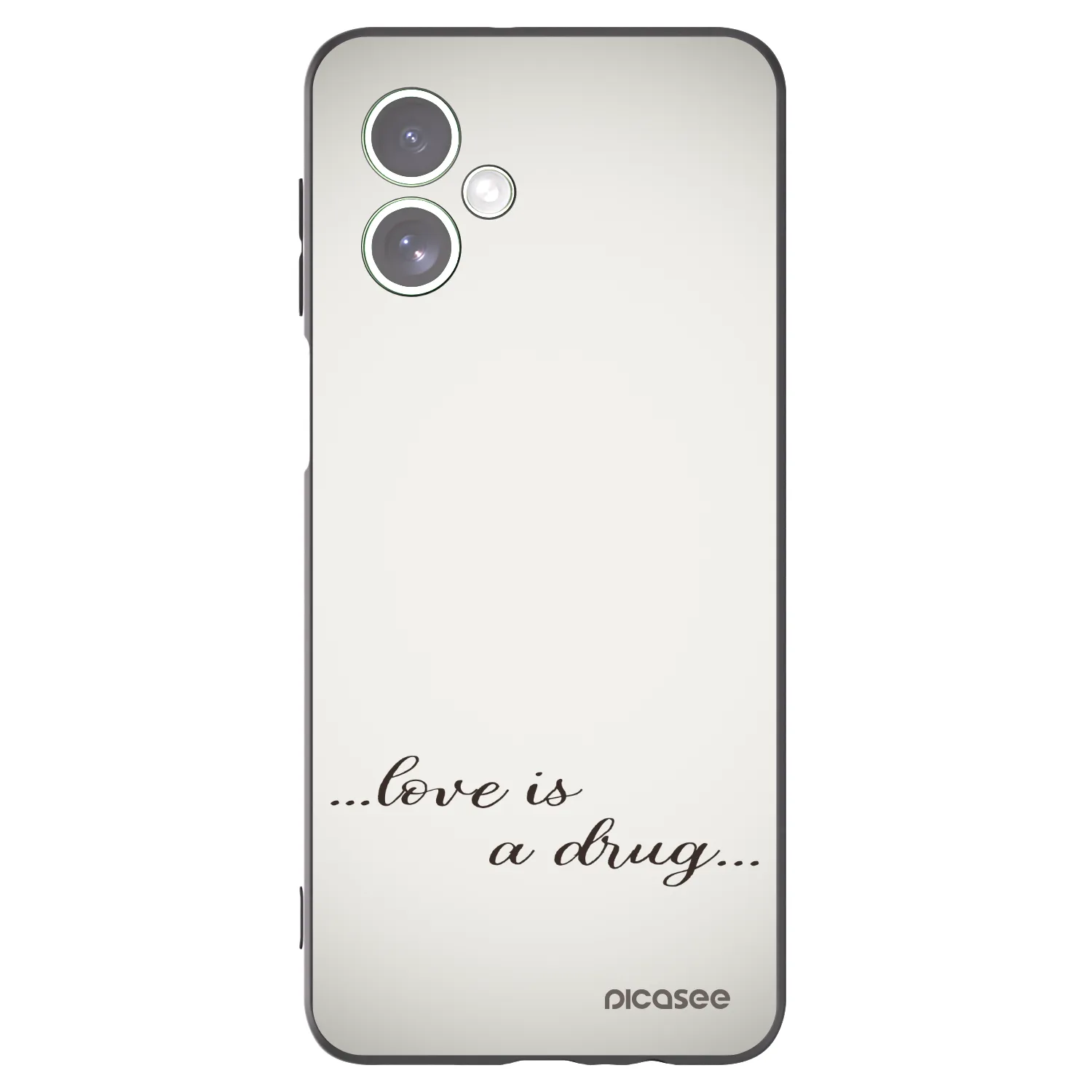 Picasee silikonski črni ovitek za Motorola Moto G54 5G - Love is a drug