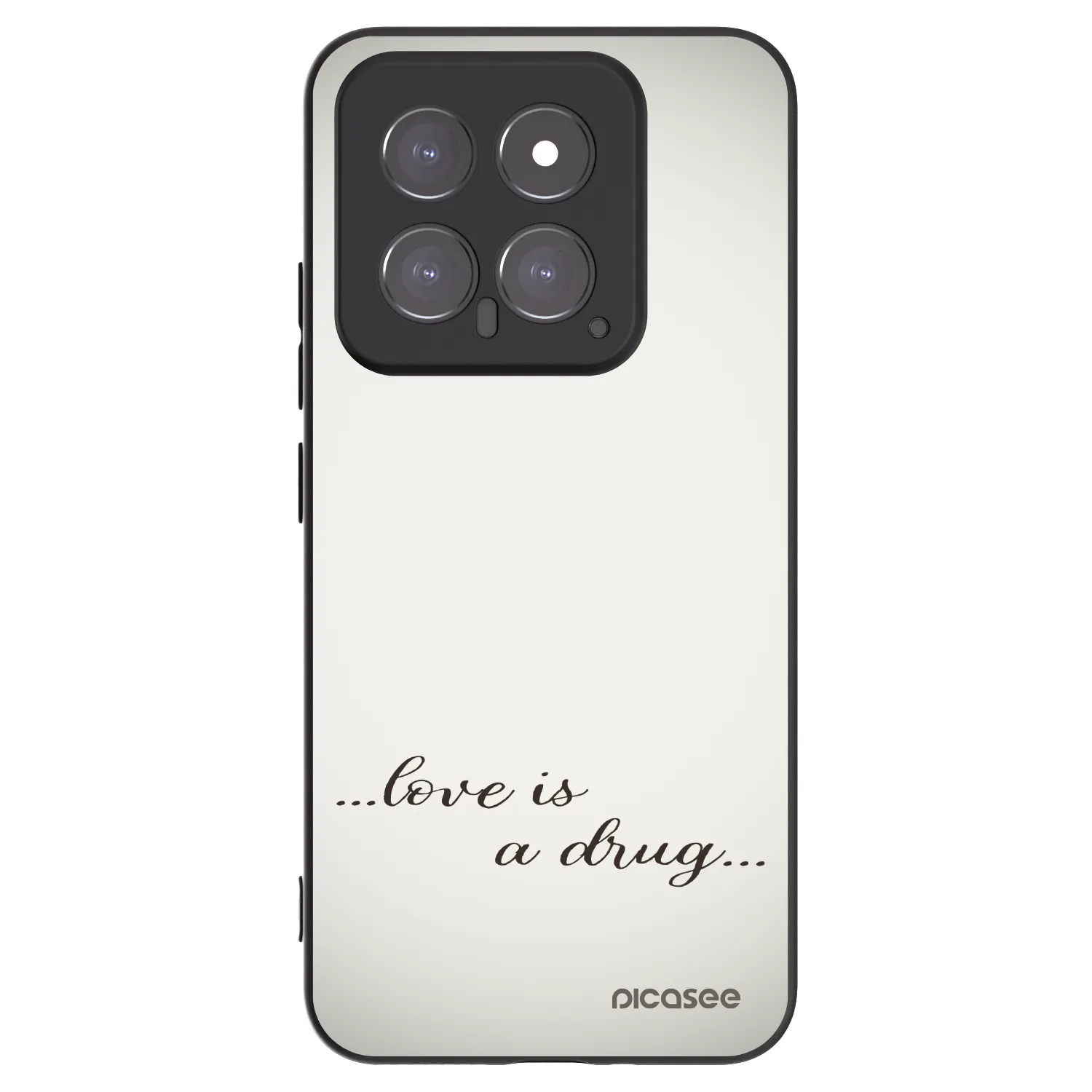 Picasee silikonski črni ovitek za Xiaomi 14 - Love is a drug