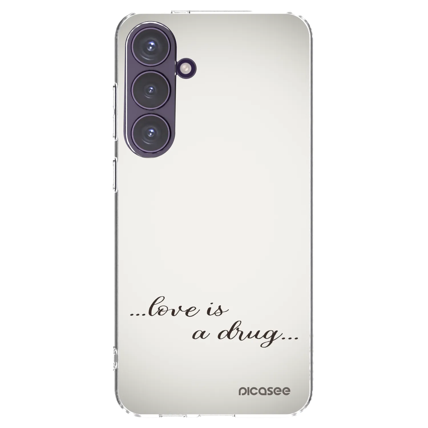 Picasee silikonski prozorni ovitek za Samsung Galaxy S24+ S926B 5G - Love is a drug