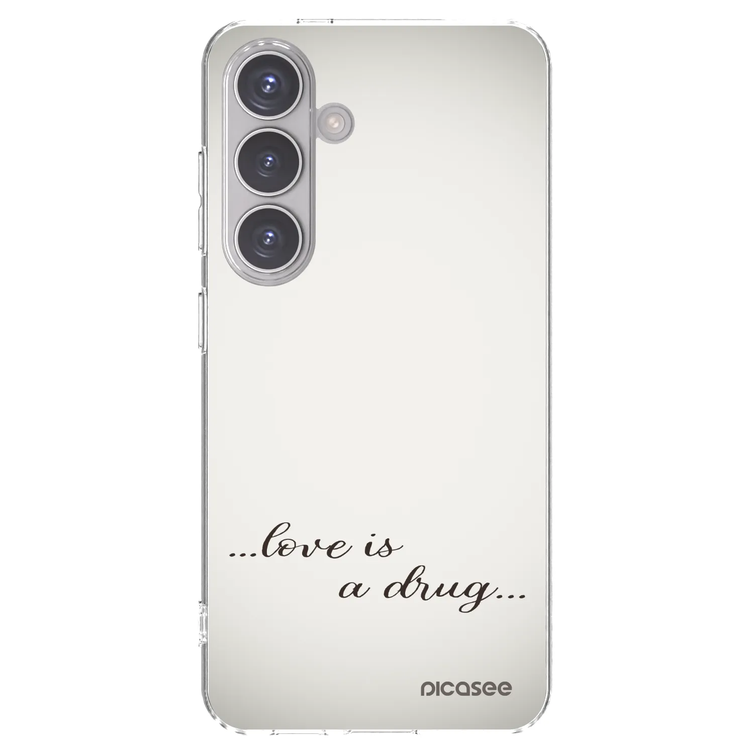 Picasee silikonski prozorni ovitek za Samsung Galaxy S24 S921B 5G - Love is a drug
