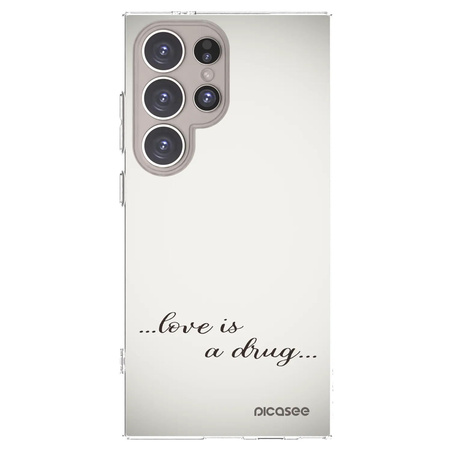 Picasee silikonski prozorni ovitek za Samsung Galaxy S24 Ultra S928B 5G - Love is a drug
