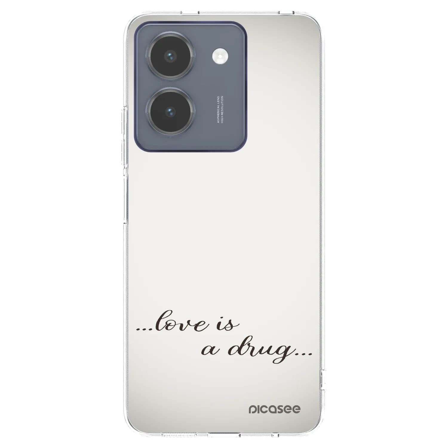 Picasee silikonski prozorni ovitek za Vivo Y36 4G - Love is a drug