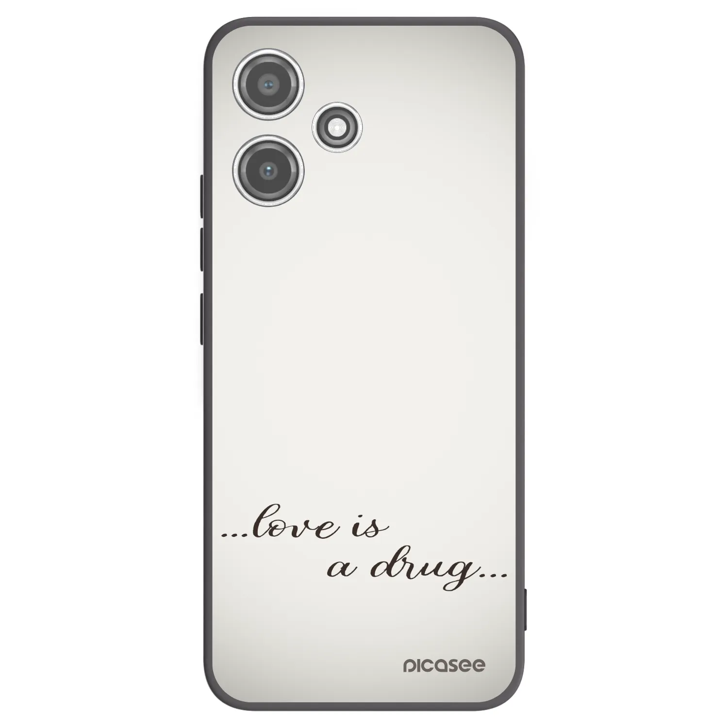 Picasee silikonski črni ovitek za Xiaomi Redmi 12 5G - Love is a drug