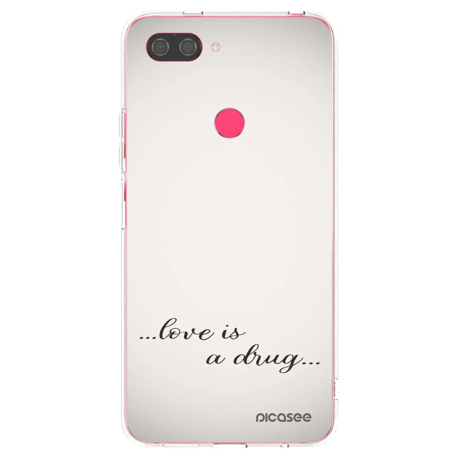 Picasee silikonski prozorni ovitek za Xiaomi Mi 8 Lite - Love is a drug