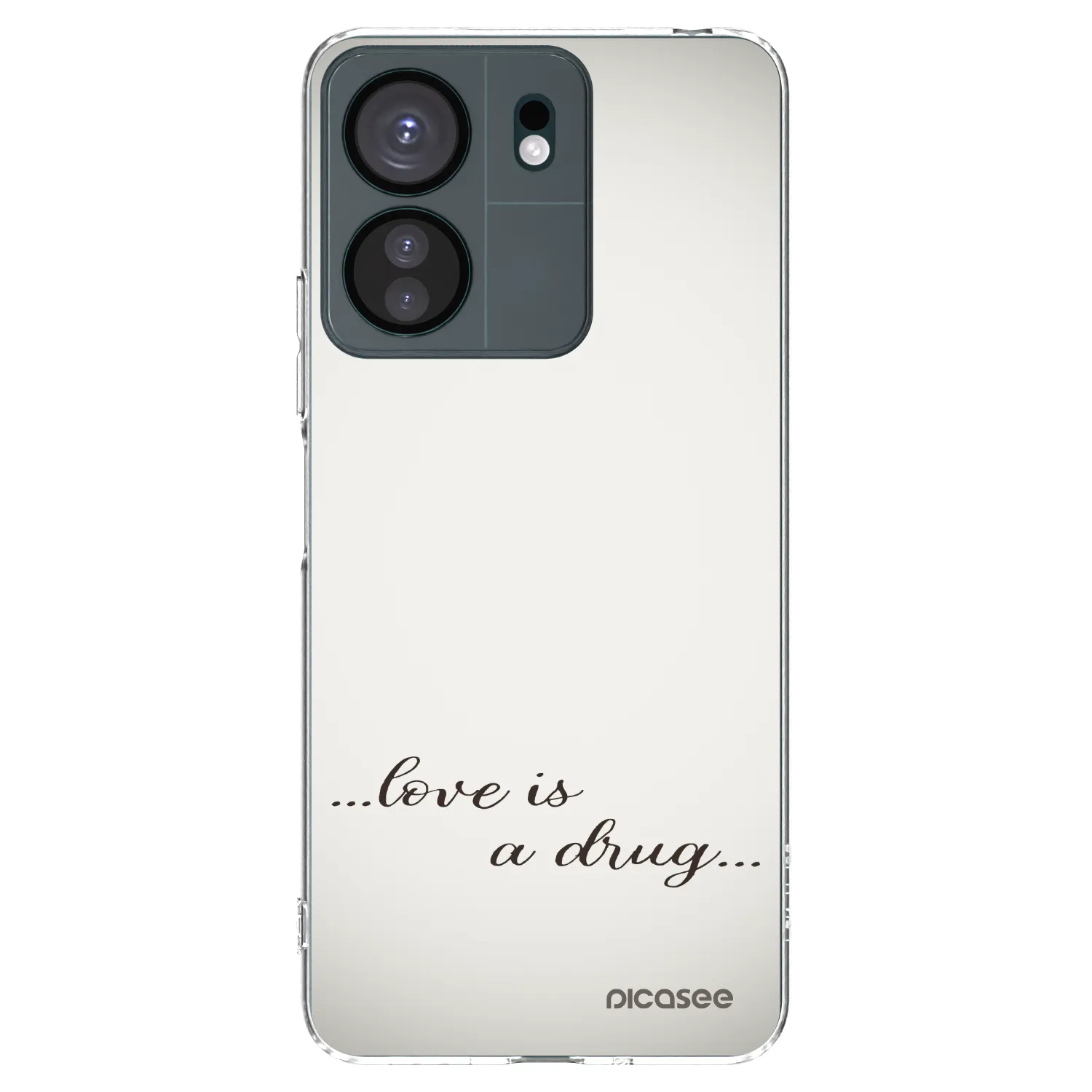 Picasee silikonski prozorni ovitek za Xiaomi Redmi 13C 4G - Love is a drug