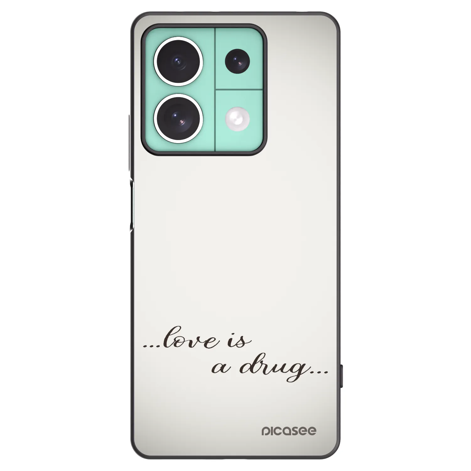 Picasee silikonski črni ovitek za Xiaomi Redmi Note 13 5G - Love is a drug