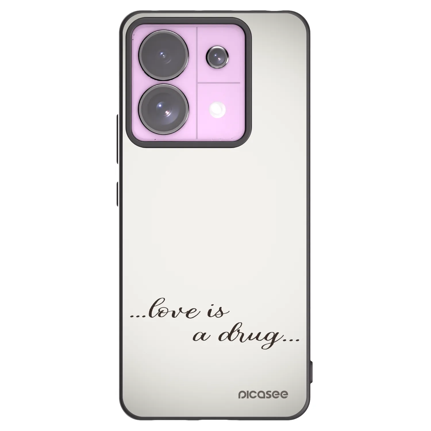 Picasee silikonski črni ovitek za Xiaomi Redmi Note 13 Pro 5G - Love is a drug