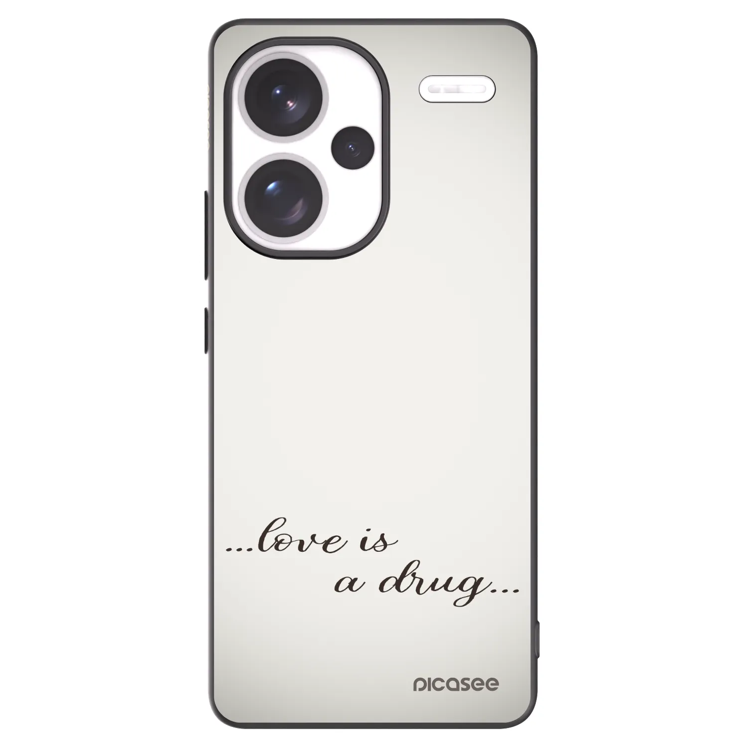 Picasee silikonski črni ovitek za Xiaomi Redmi Note 13 Pro+ 5G - Love is a drug