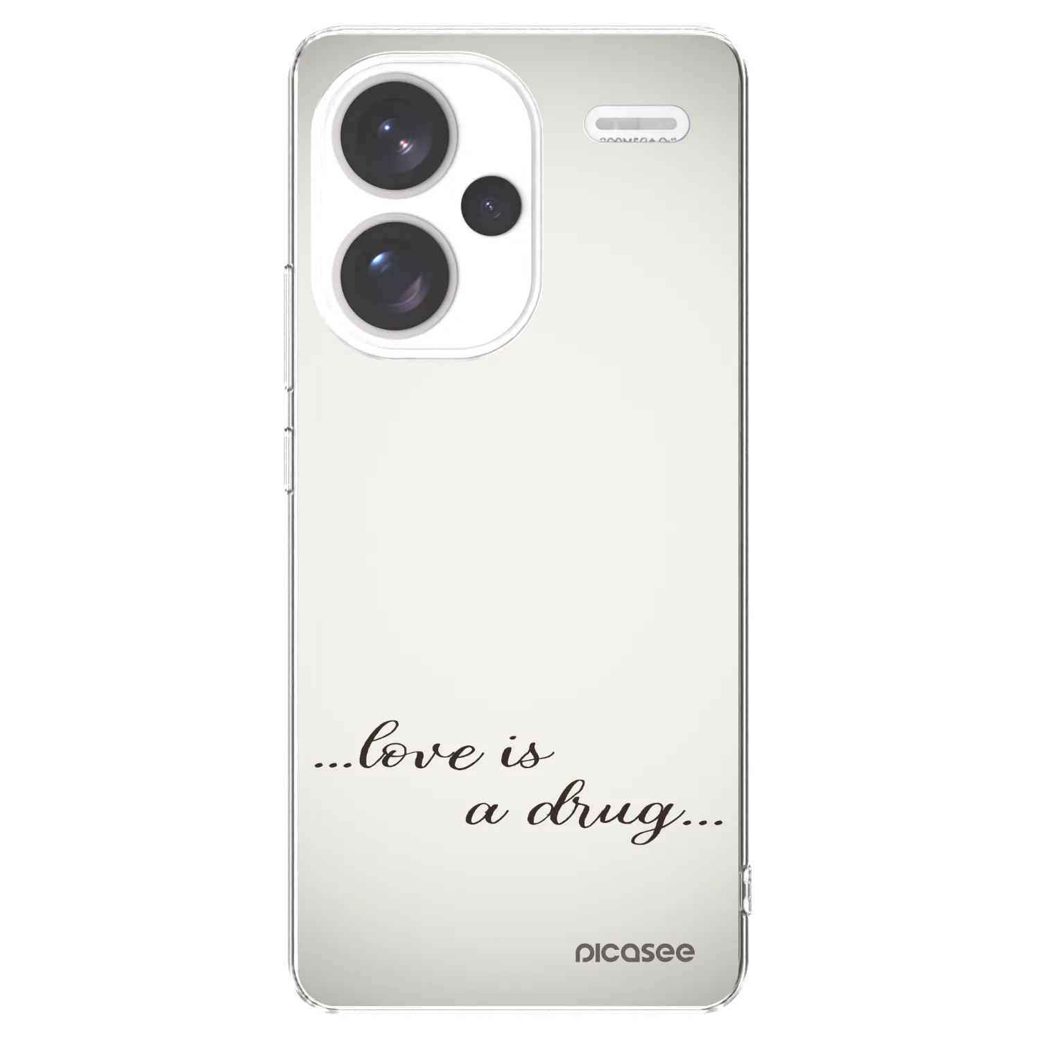 Picasee silikonski prozorni ovitek za Xiaomi Redmi Note 13 Pro+ 5G - Love is a drug