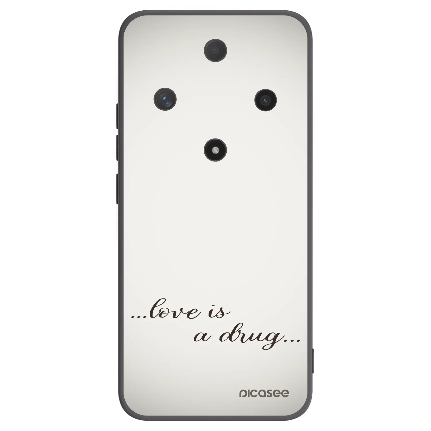 Picasee silikonski črni ovitek za Honor Magic6 Lite 5G - Love is a drug