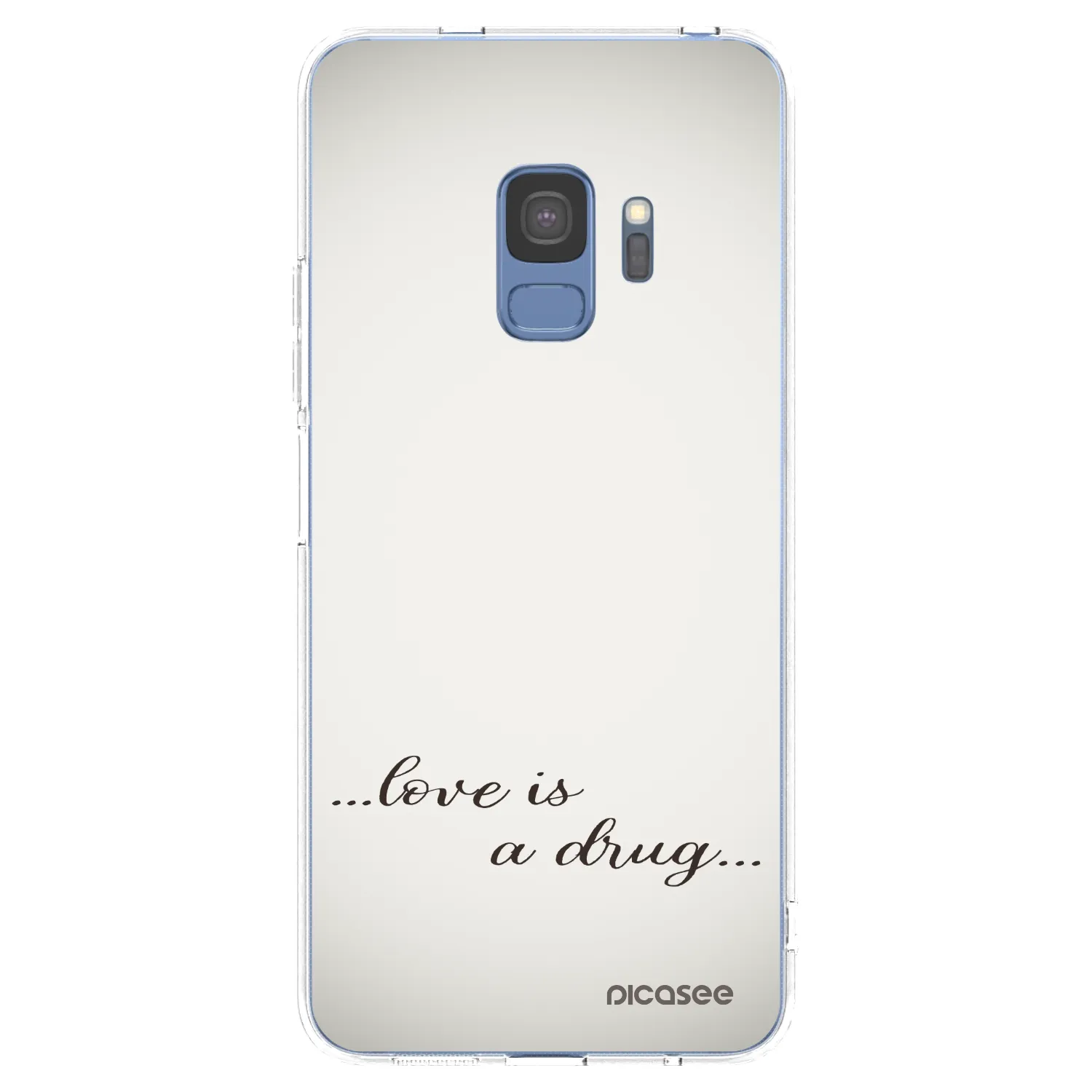 Picasee silikonski prozorni ovitek za Samsung Galaxy S9 G960F - Love is a drug