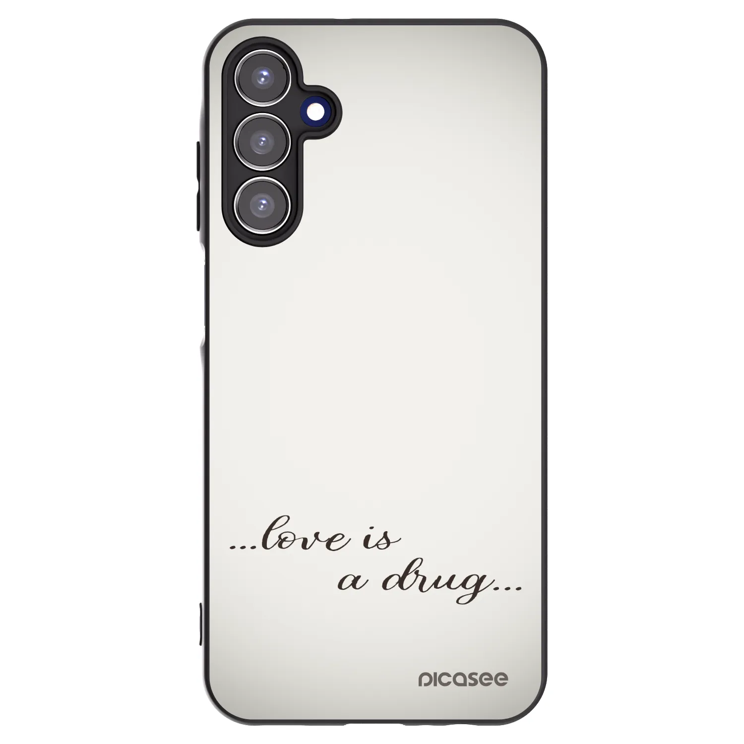 Picasee silikonski črni ovitek za Samsung Galaxy A15 A156B 5G - Love is a drug