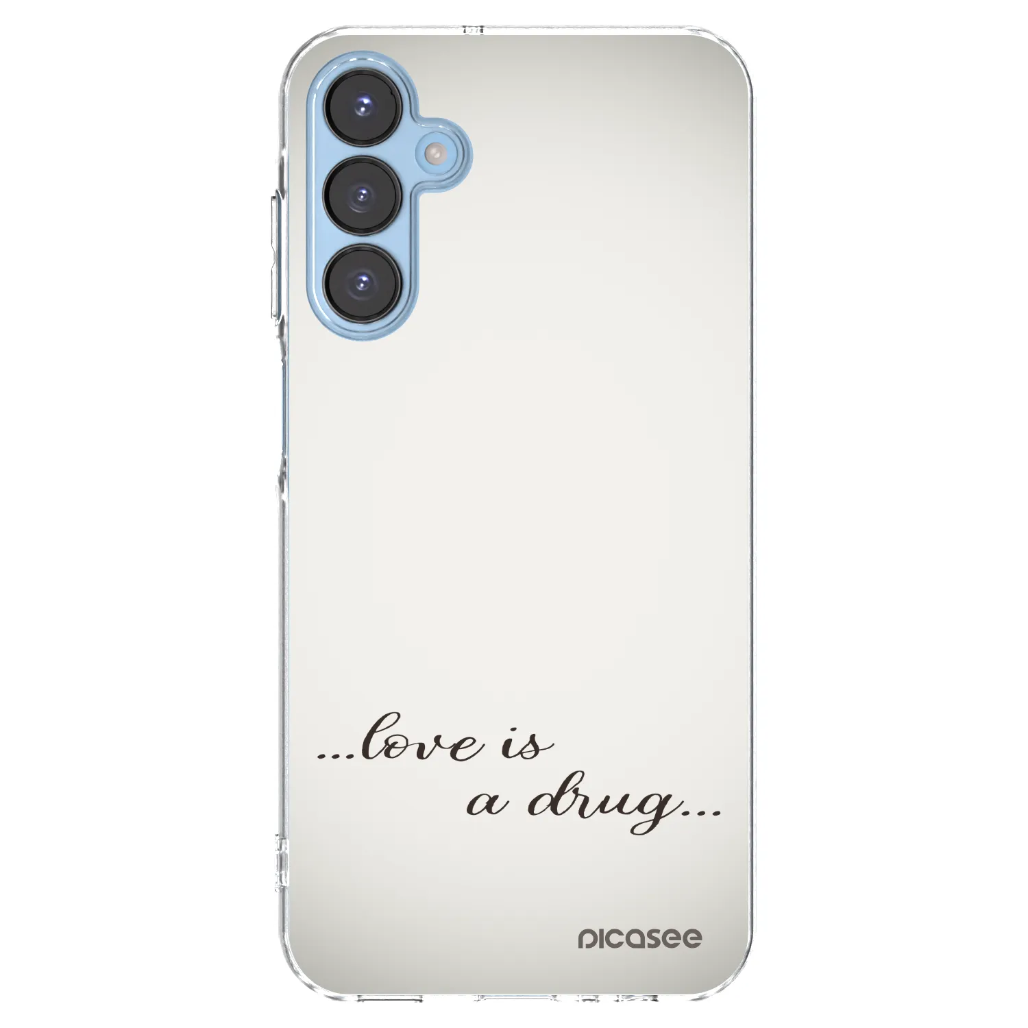 Picasee silikonski prozorni ovitek za Samsung Galaxy A15 A156B 5G - Love is a drug