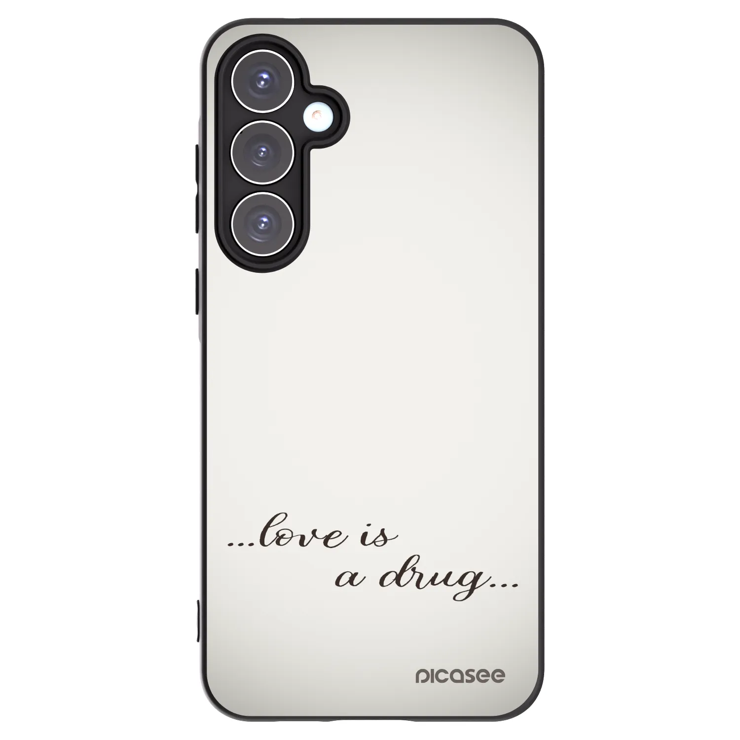 Picasee silikonski črni ovitek za Samsung Galaxy A55 5G A556B - Love is a drug