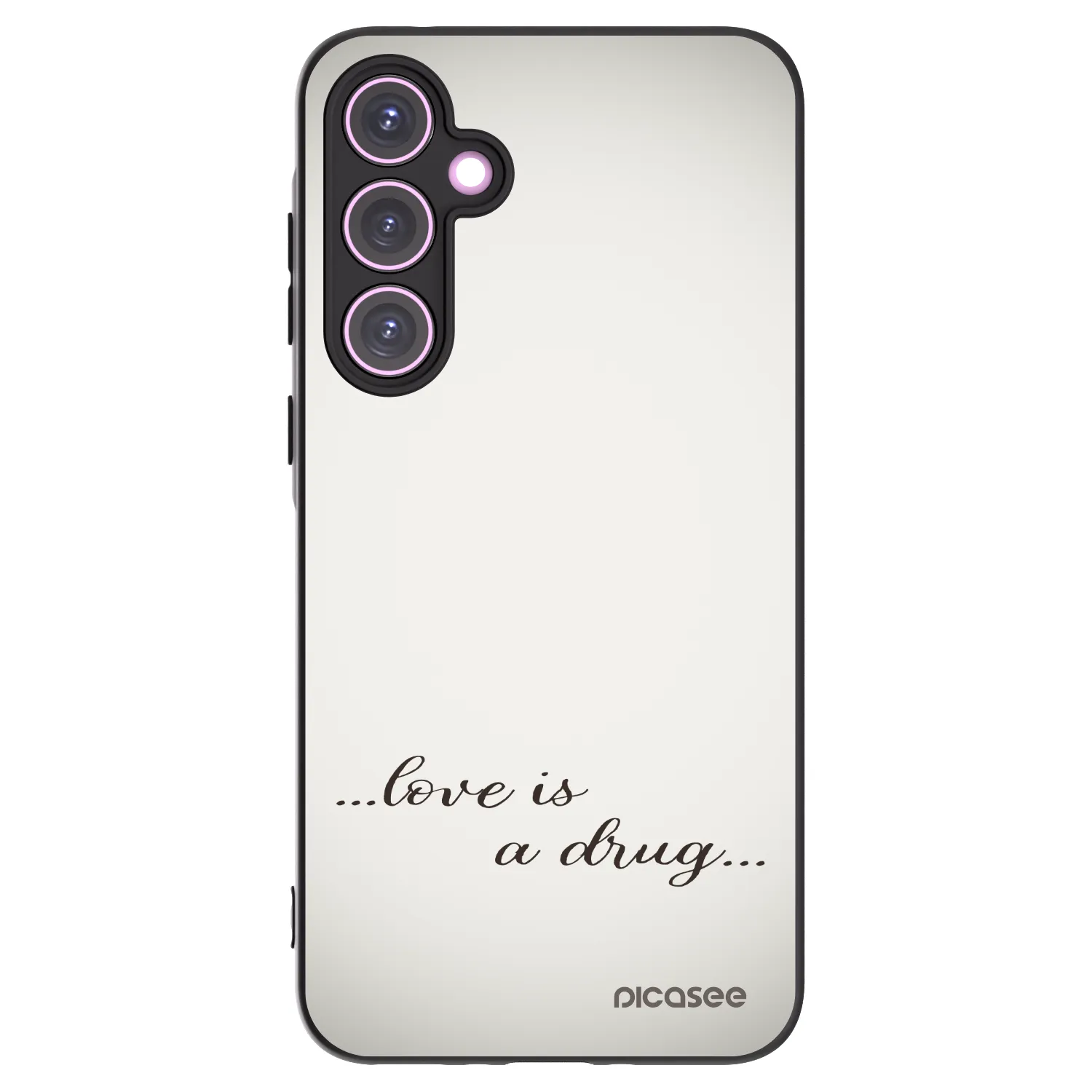 Picasee silikonski črni ovitek za Samsung Galaxy A35 5G A356B - Love is a drug
