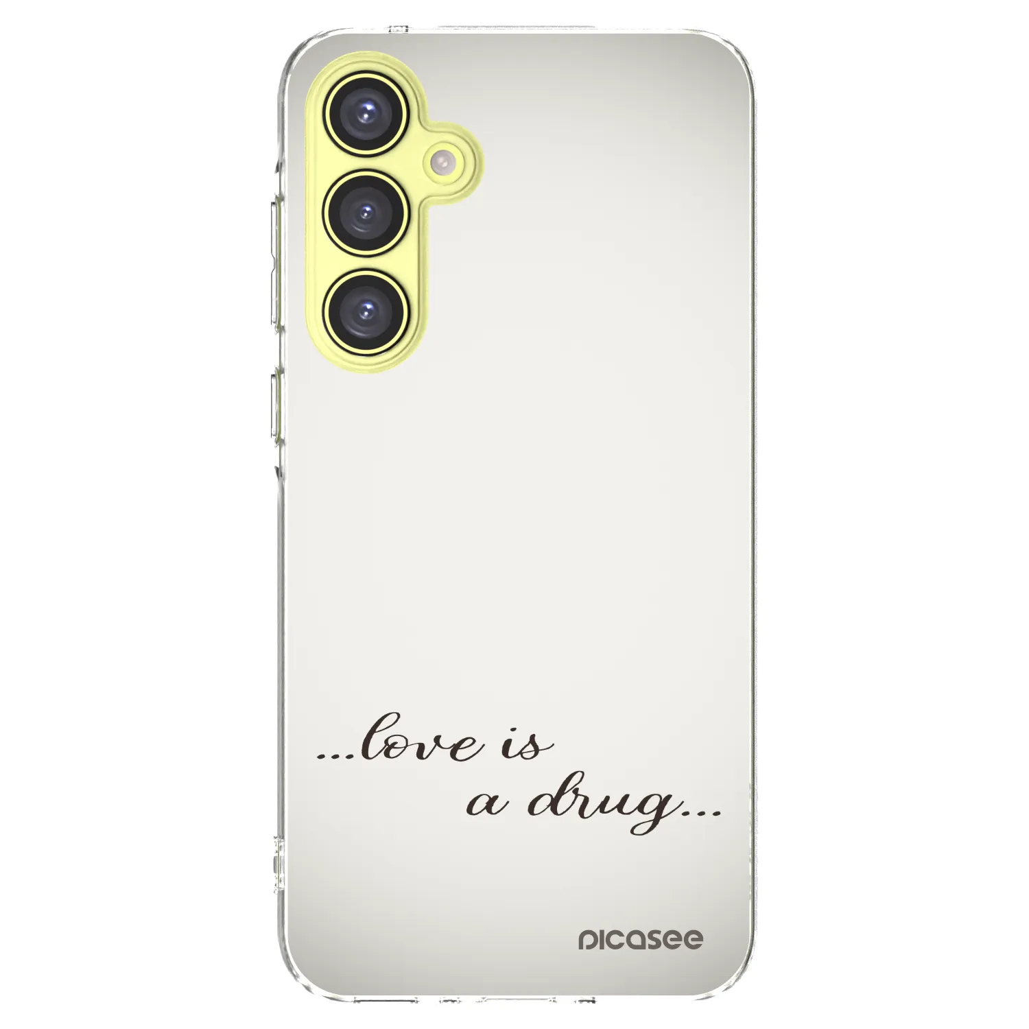 Picasee silikonski prozorni ovitek za Samsung Galaxy A35 5G A356B - Love is a drug