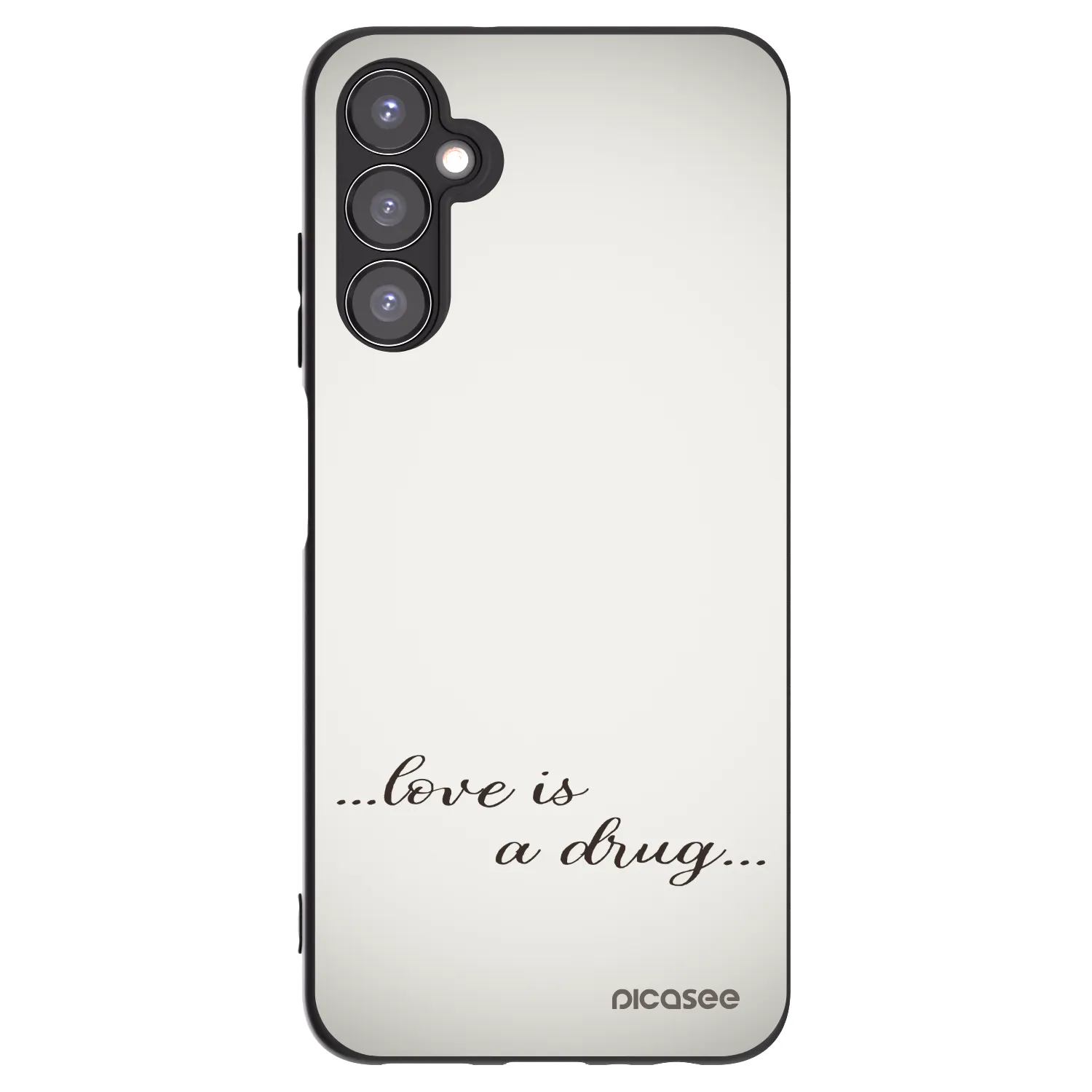 Picasee silikonski črni ovitek za Samsung Galaxy A05s A057G - Love is a drug