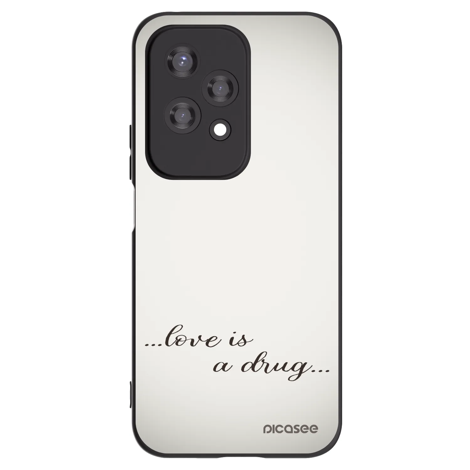 Picasee silikonski črni ovitek za Honor 200 Lite - Love is a drug