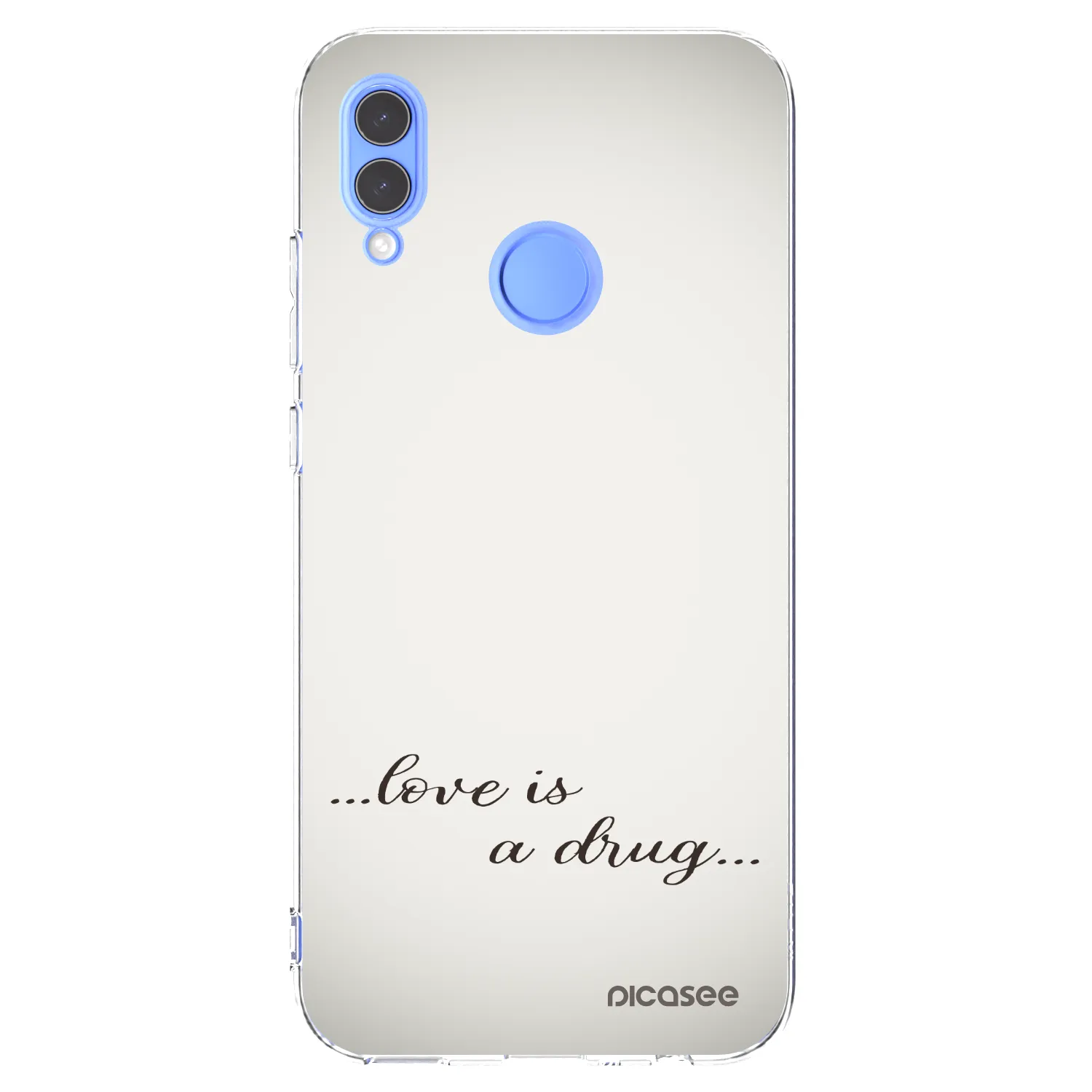 Picasee silikonski prozorni ovitek za Honor 10 Lite - Love is a drug