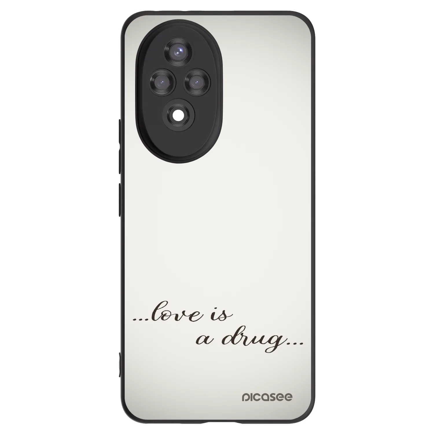 Picasee silikonski črni ovitek za Honor 200 5G - Love is a drug