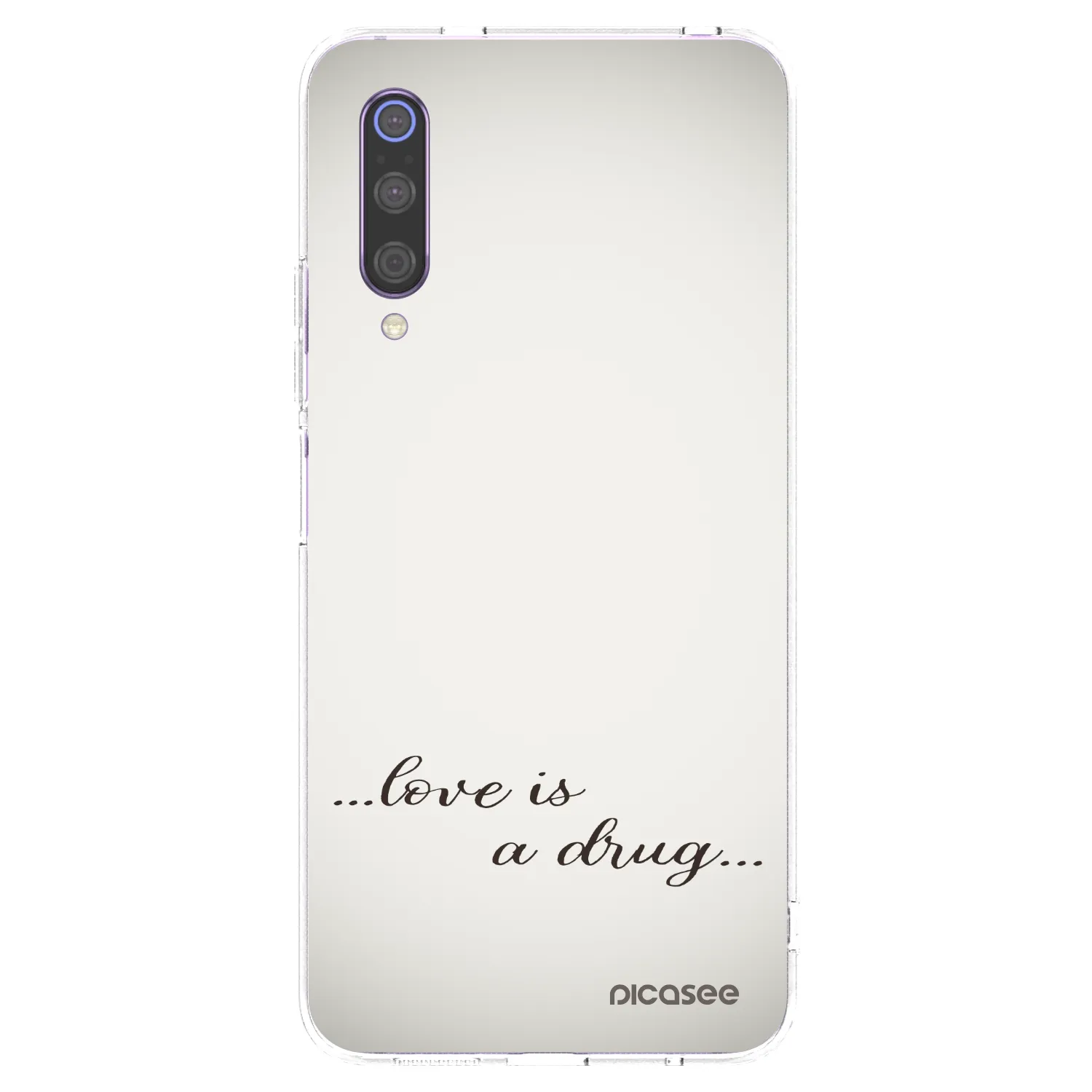 Picasee silikonski prozorni ovitek za Xiaomi Mi 9 - Love is a drug