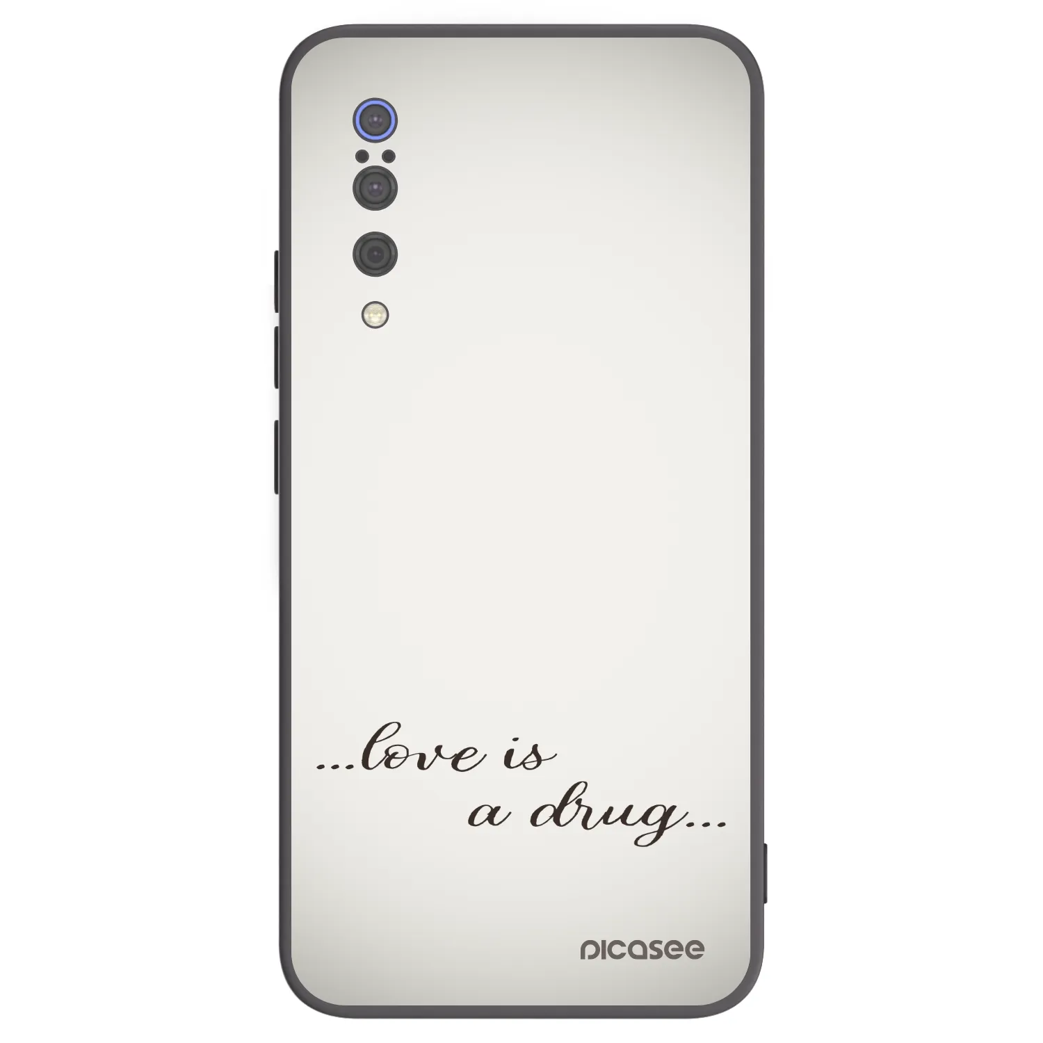 Picasee silikonski črni ovitek za Xiaomi Mi 9 - Love is a drug