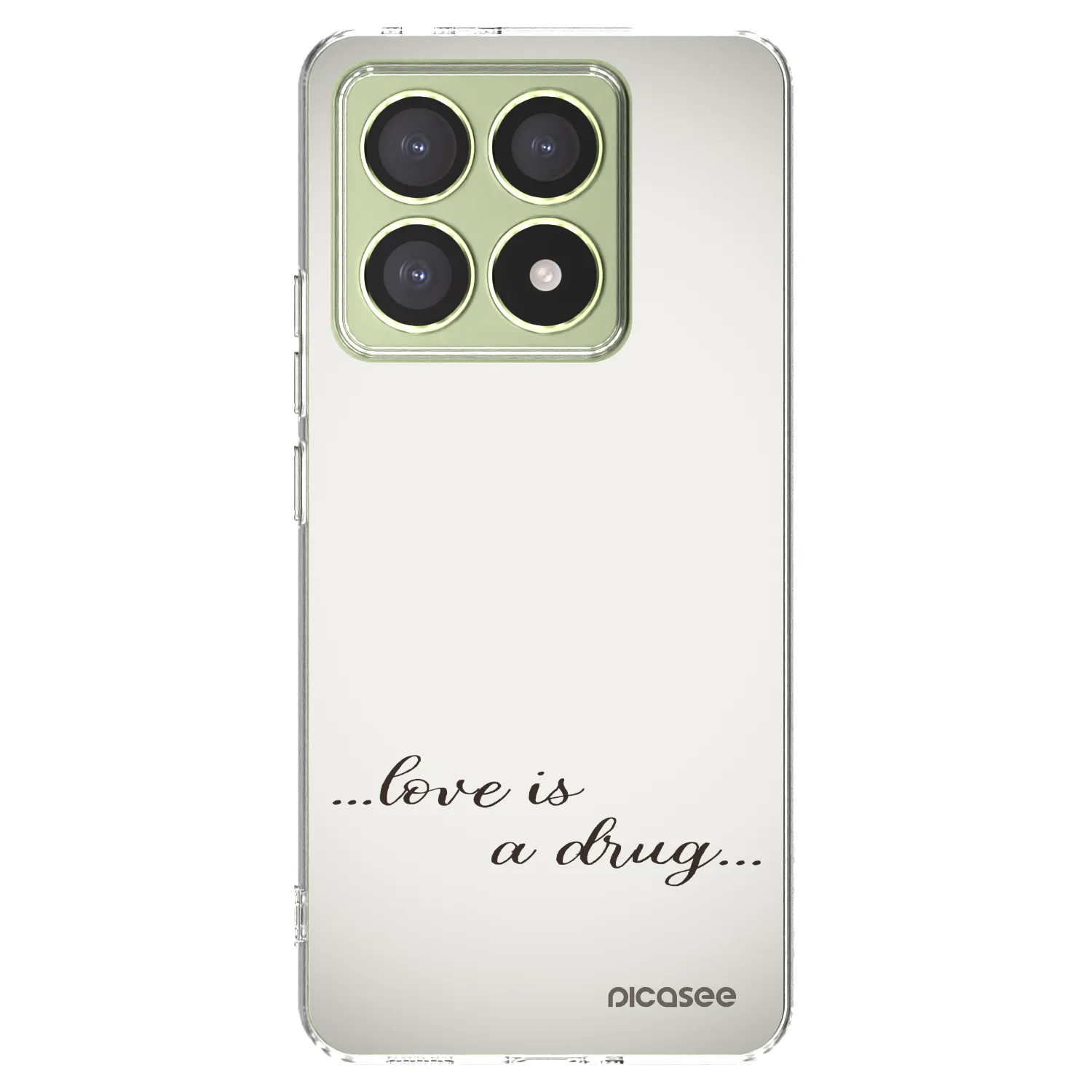 Picasee silikonski prozorni ovitek za Xiaomi 14T - Love is a drug