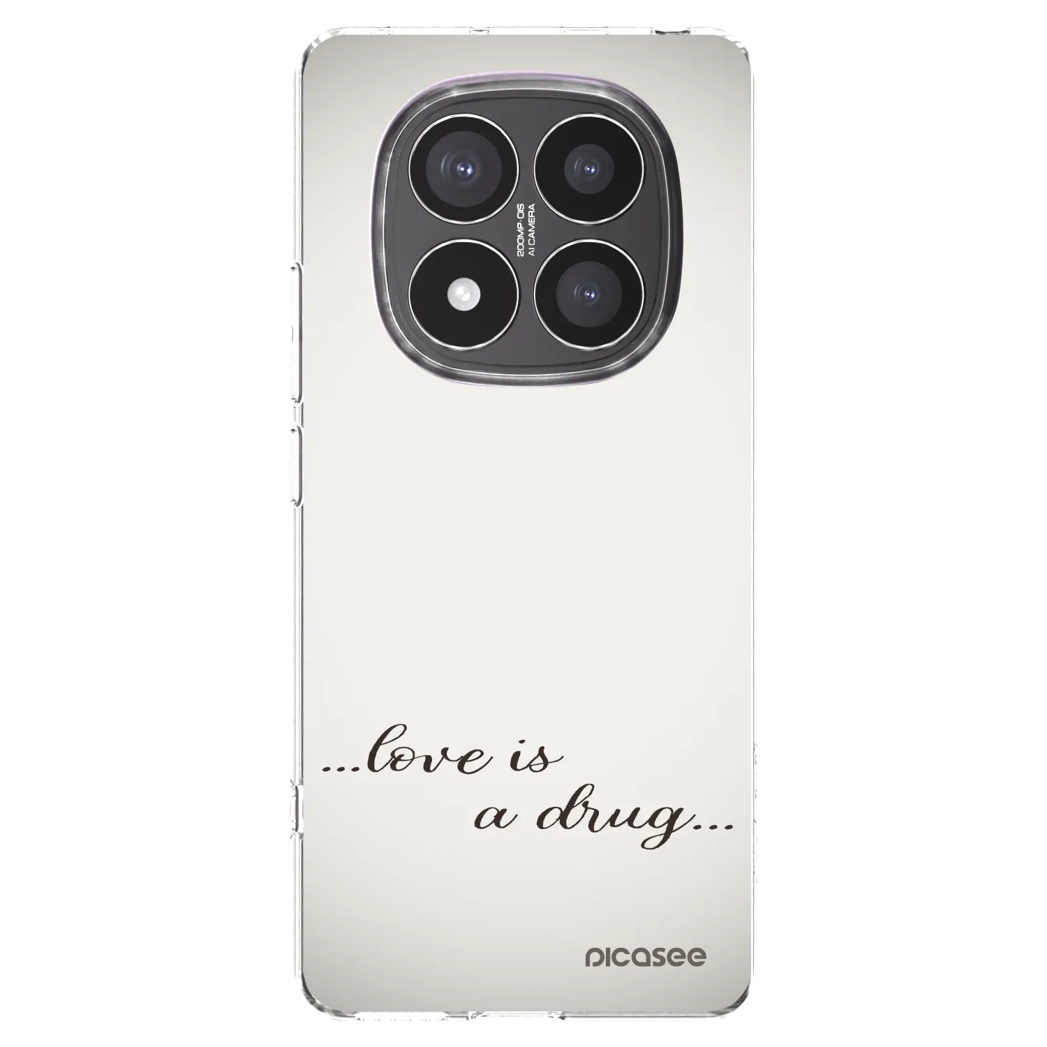 Picasee silikonski prozorni ovitek za Xiaomi Redmi Note 14 Pro+ 5G - Love is a drug