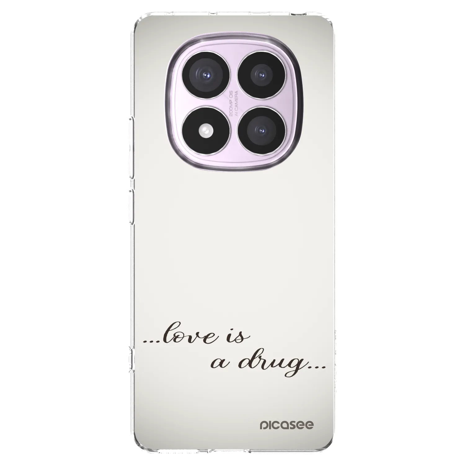 Picasee silikonski prozorni ovitek za Xiaomi Redmi Note 14 Pro 5G - Love is a drug