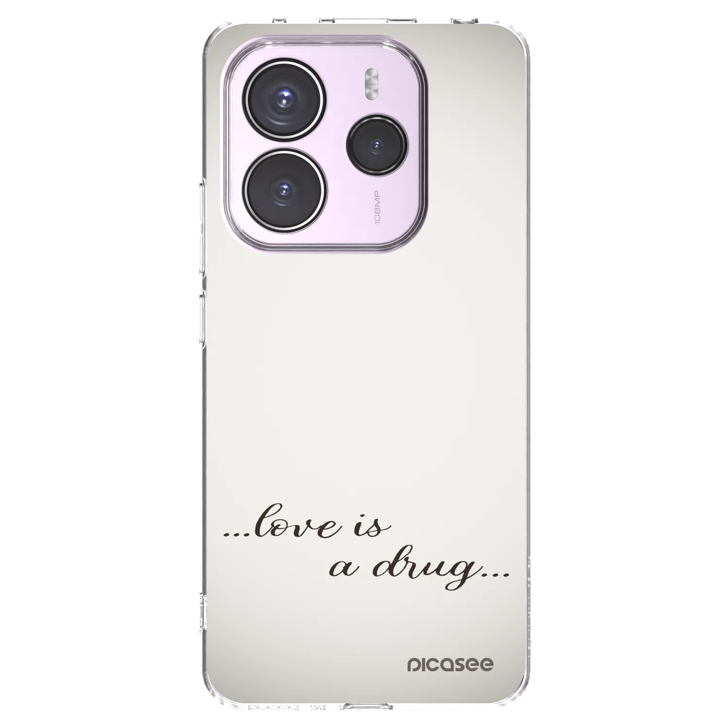 Picasee silikonski prozorni ovitek za Xiaomi Redmi Note 14 5G - Love is a drug