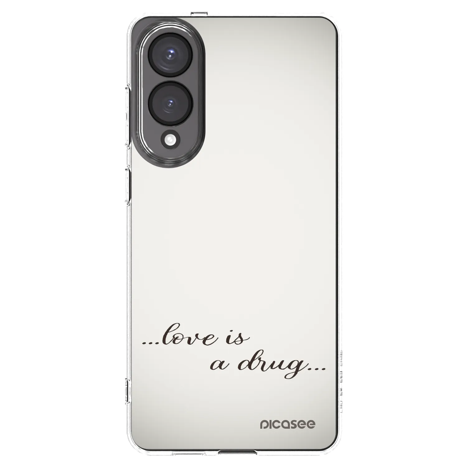 Picasee silikonski prozorni ovitek za Samsung Galaxy S25 Edge 5G - Love is a drug
