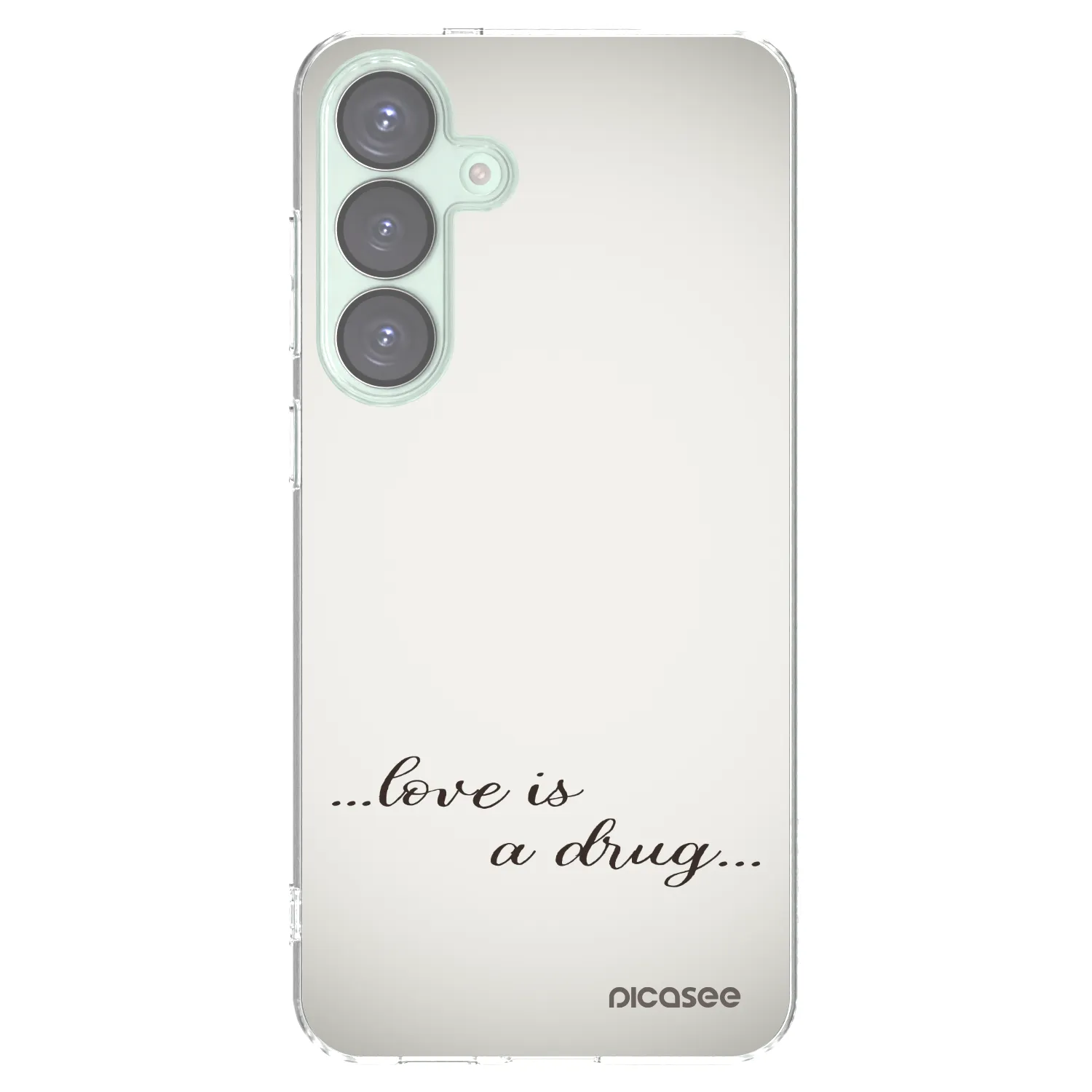 Picasee silikonski prozorni ovitek za Samsung Galaxy S25+ 5G - Love is a drug