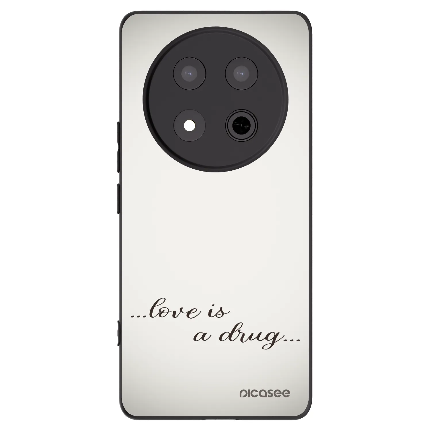 Picasee silikonski črni ovitek za Honor Magic7 Lite 5G - Love is a drug